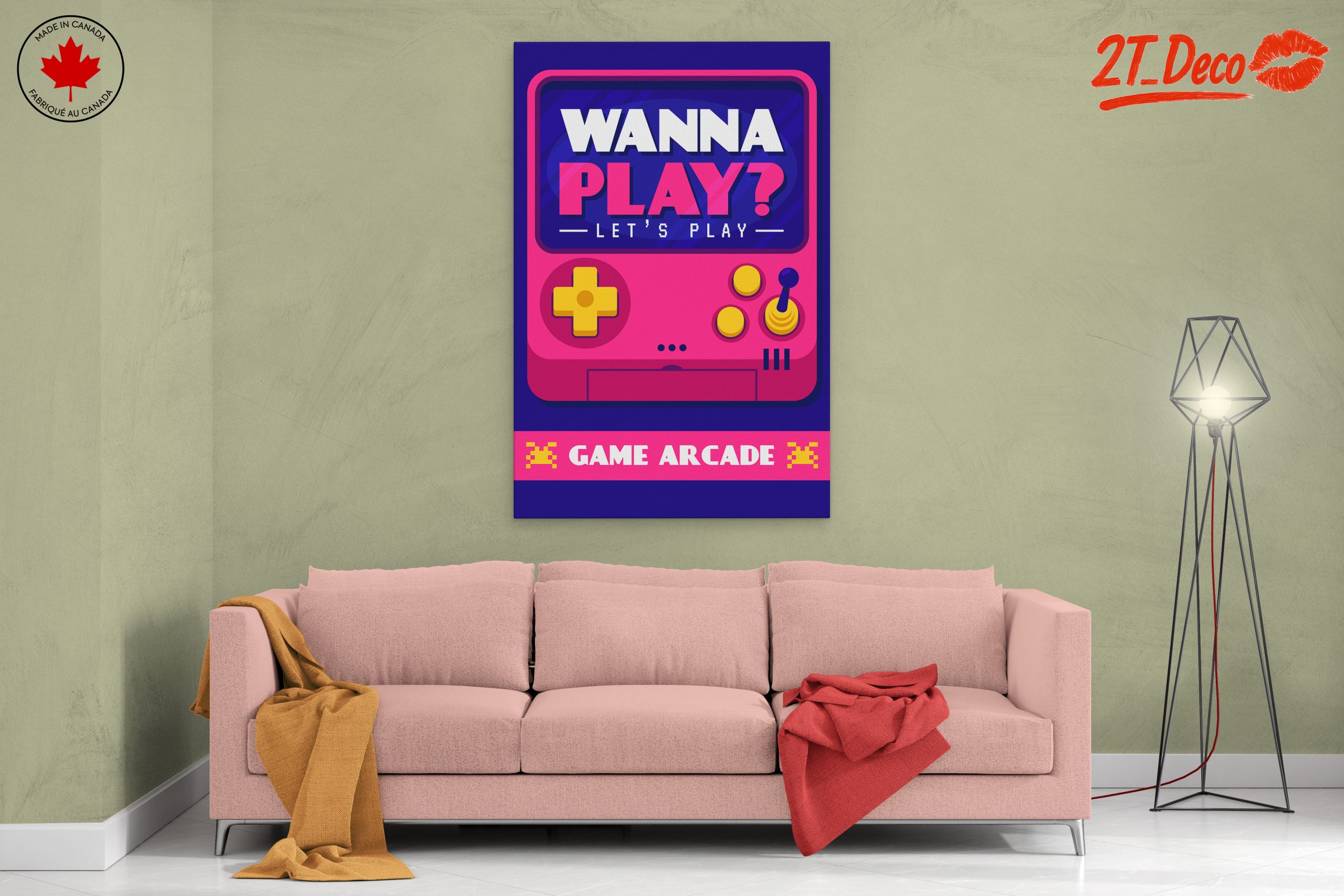 Retro Gaming Arcade Art Print - Image 2