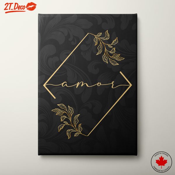 Elegant Floral Typography Wall Art