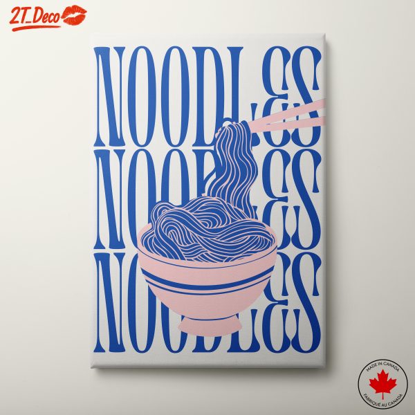 Abstract Noodles Artwork in Bold Colors
