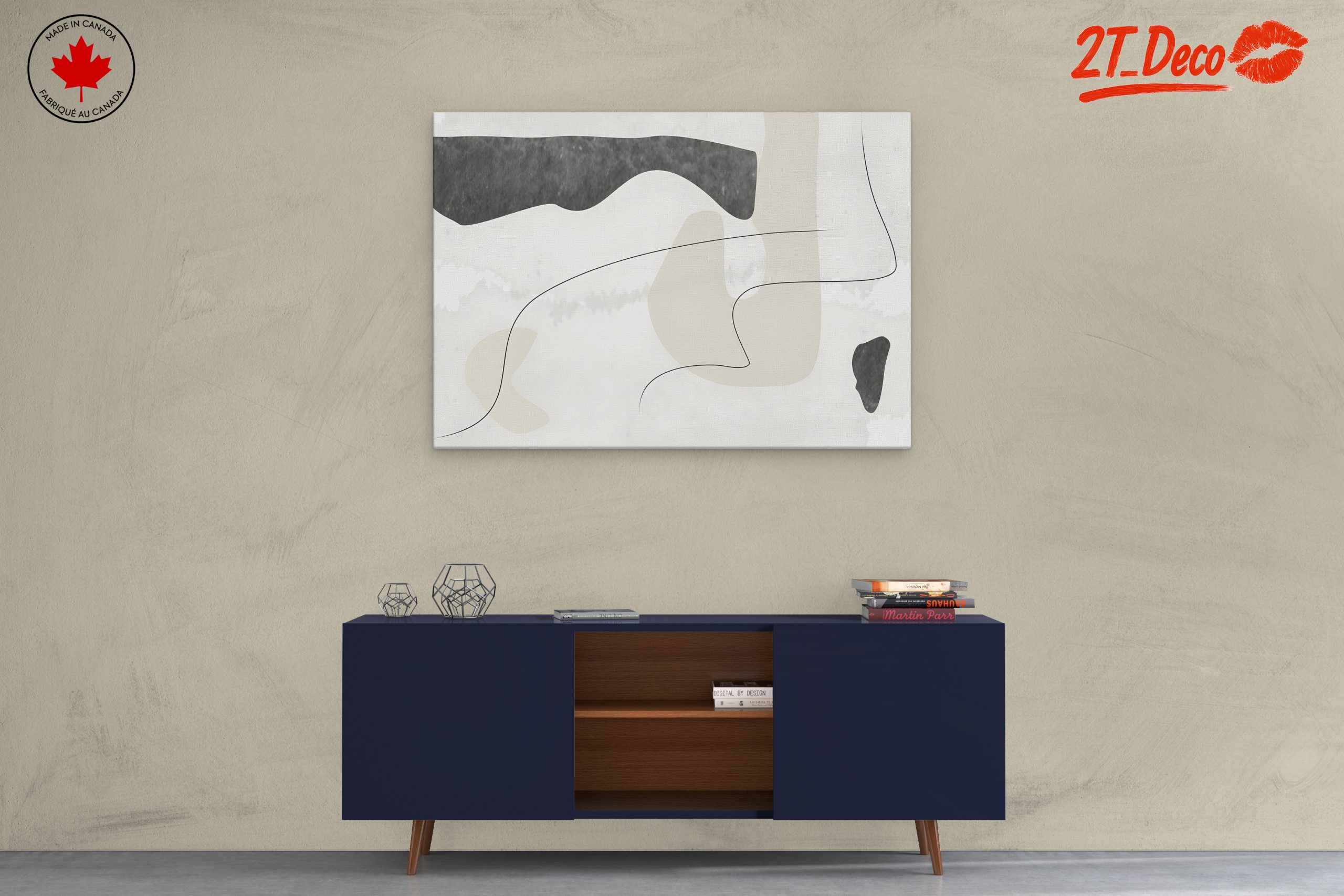 Modern Abstract Composition Art - Image 3