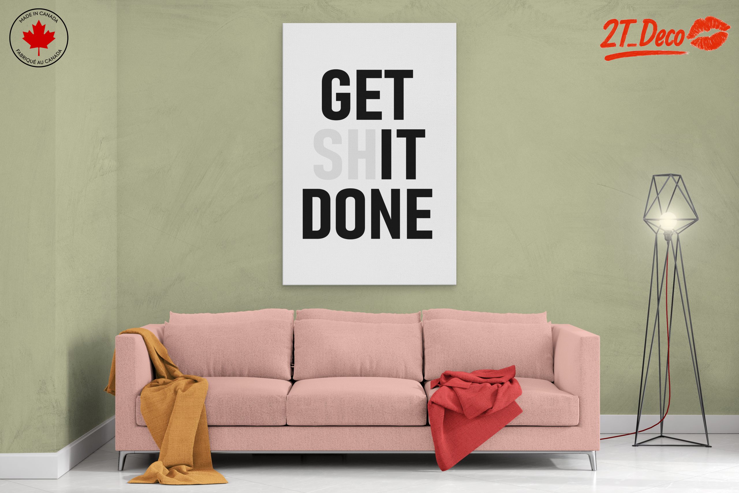Get Shit Done Motivational Quote Art - Image 2