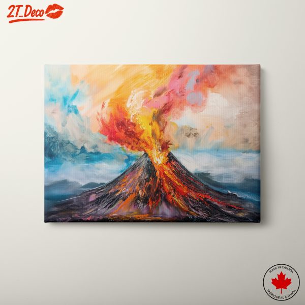 Abstract Volcanic Landscape Artwork