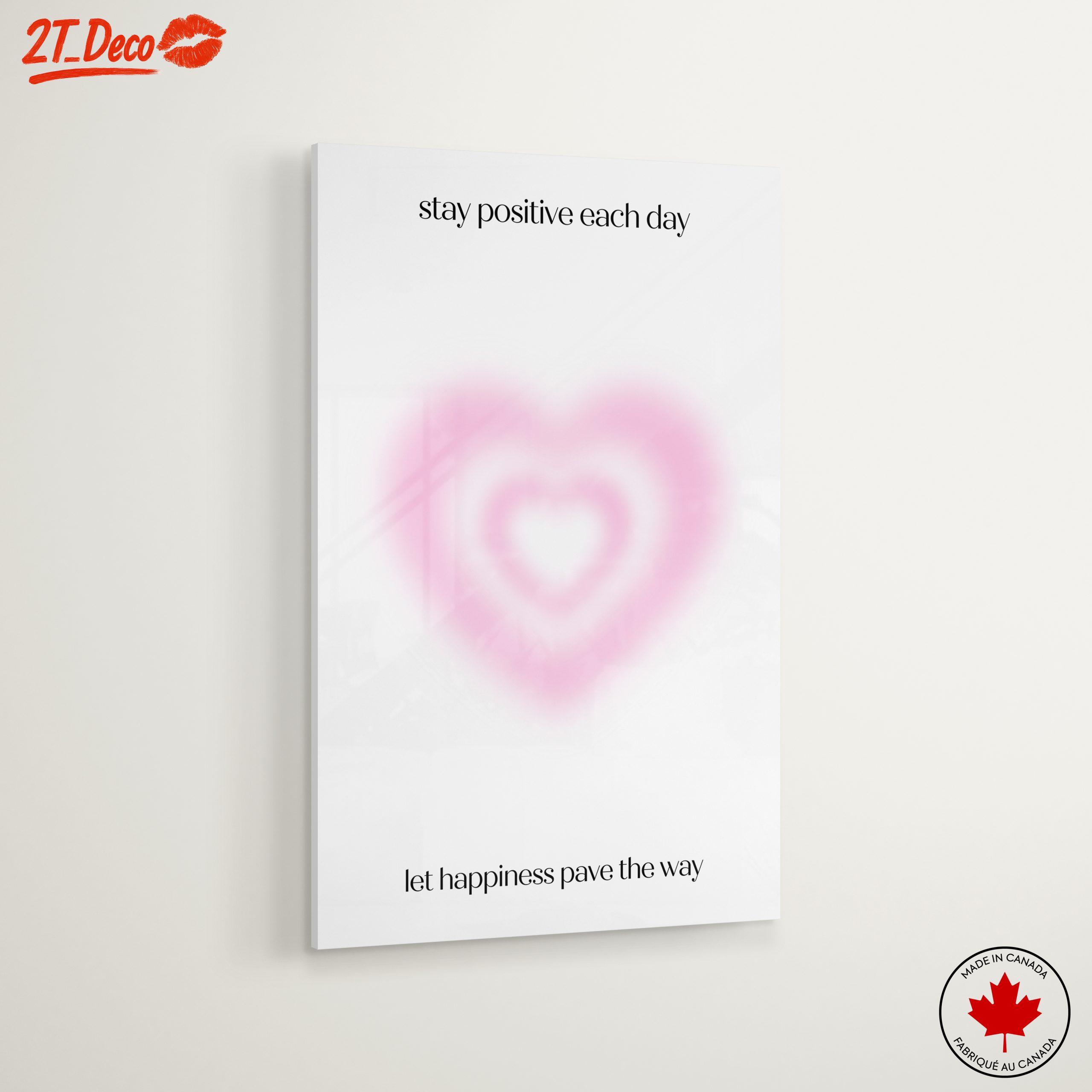Inspirational Heart Shape Art with Positive Quotes - Image 6