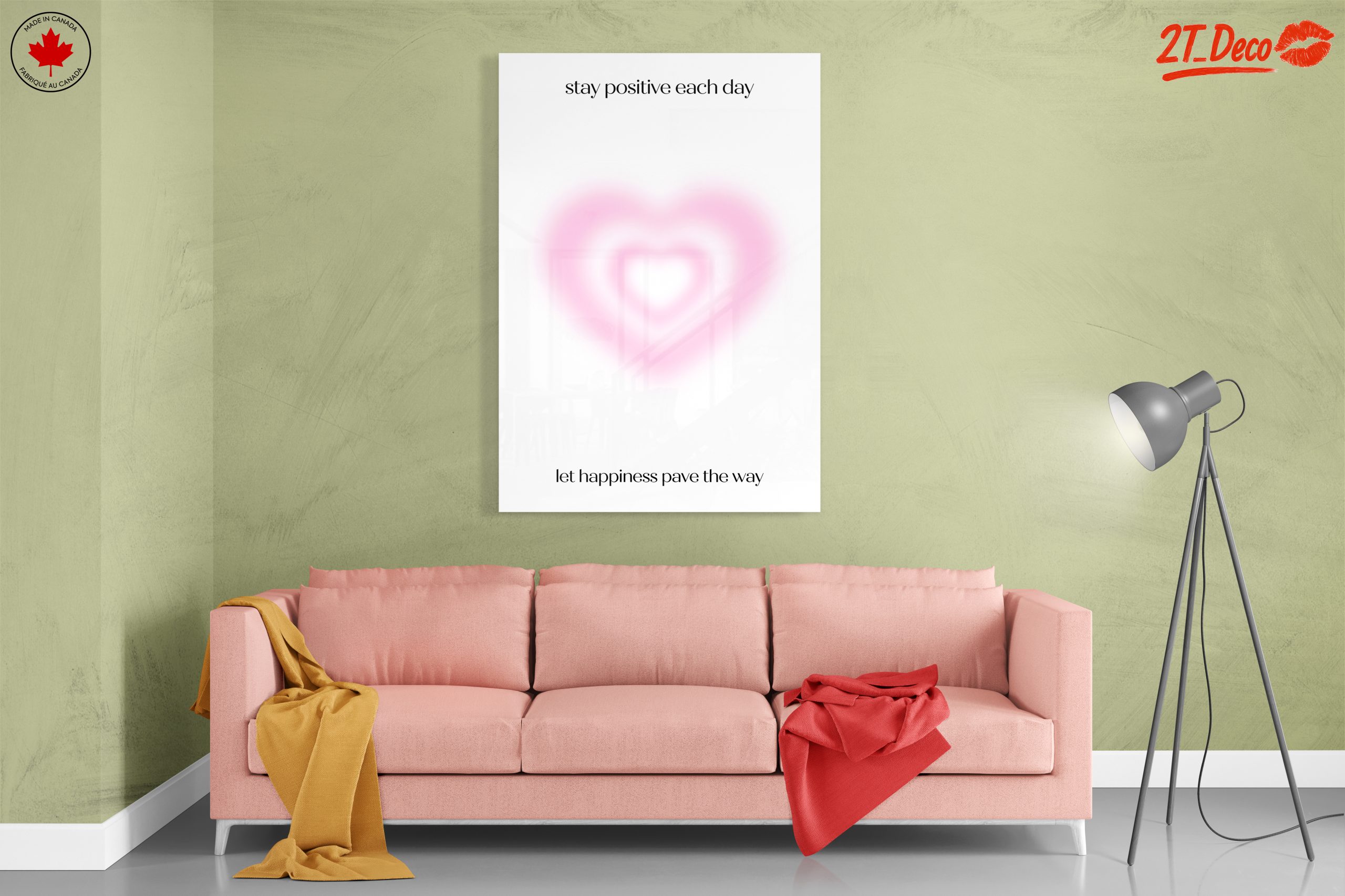 Inspirational Heart Shape Art with Positive Quotes - Image 7