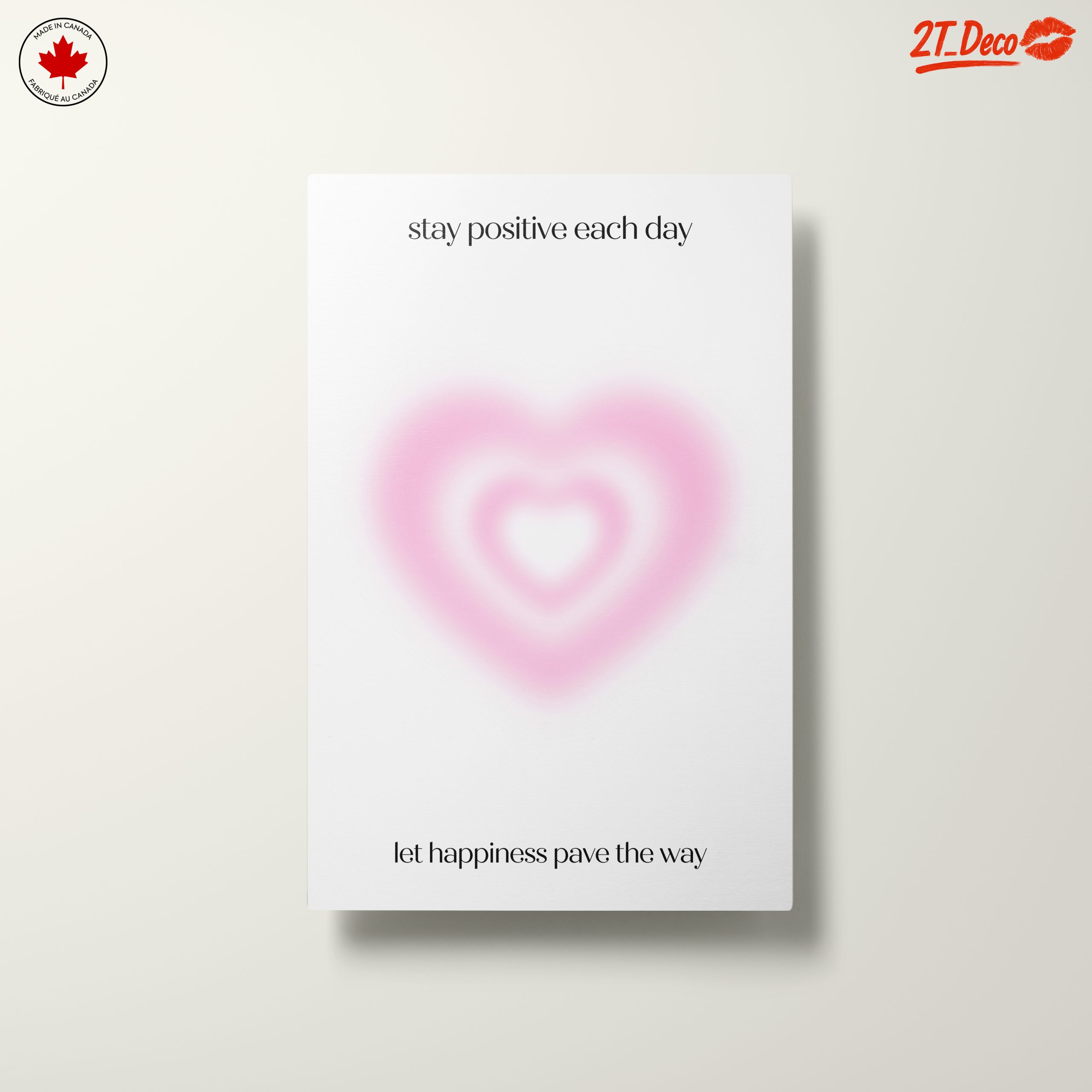 Inspirational Heart Shape Art with Positive Quotes - Image 10