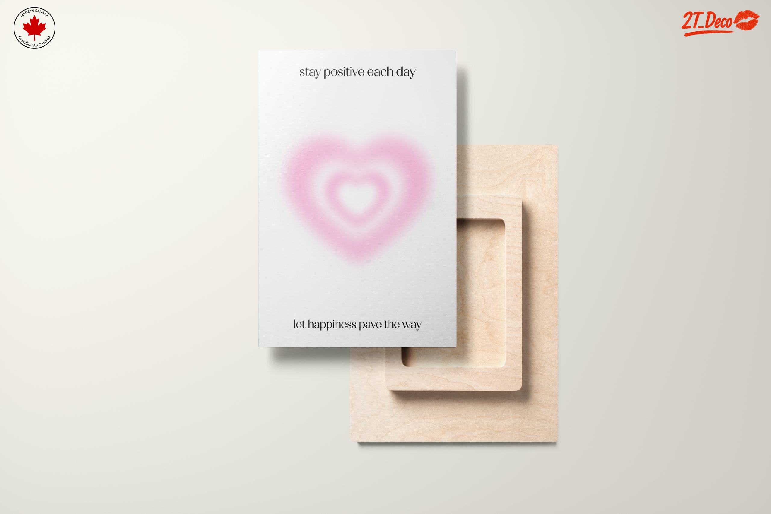 Inspirational Heart Shape Art with Positive Quotes - Image 11