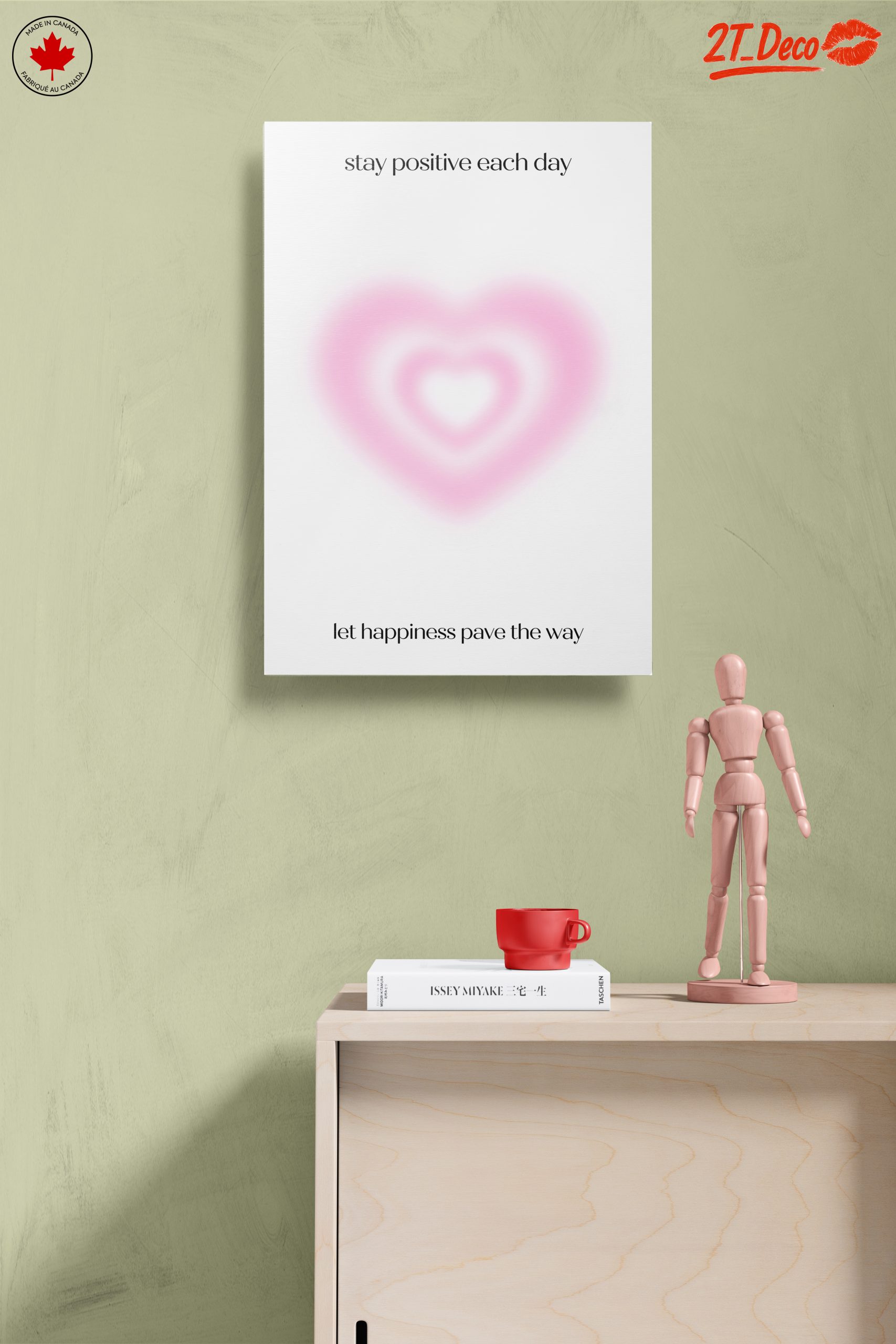 Inspirational Heart Shape Art with Positive Quotes - Image 14