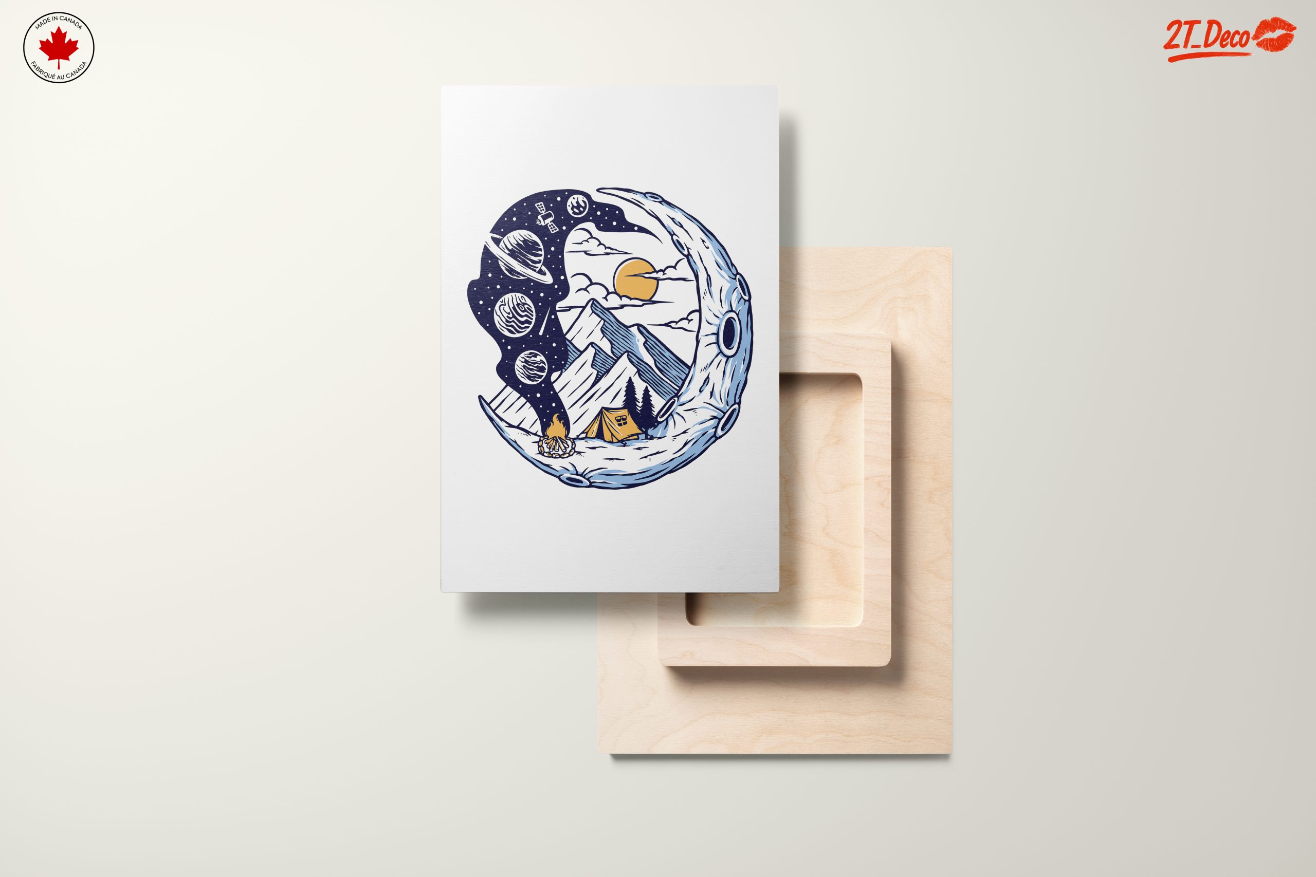 Celestial Landscape with Mountains and Stars - Image 11