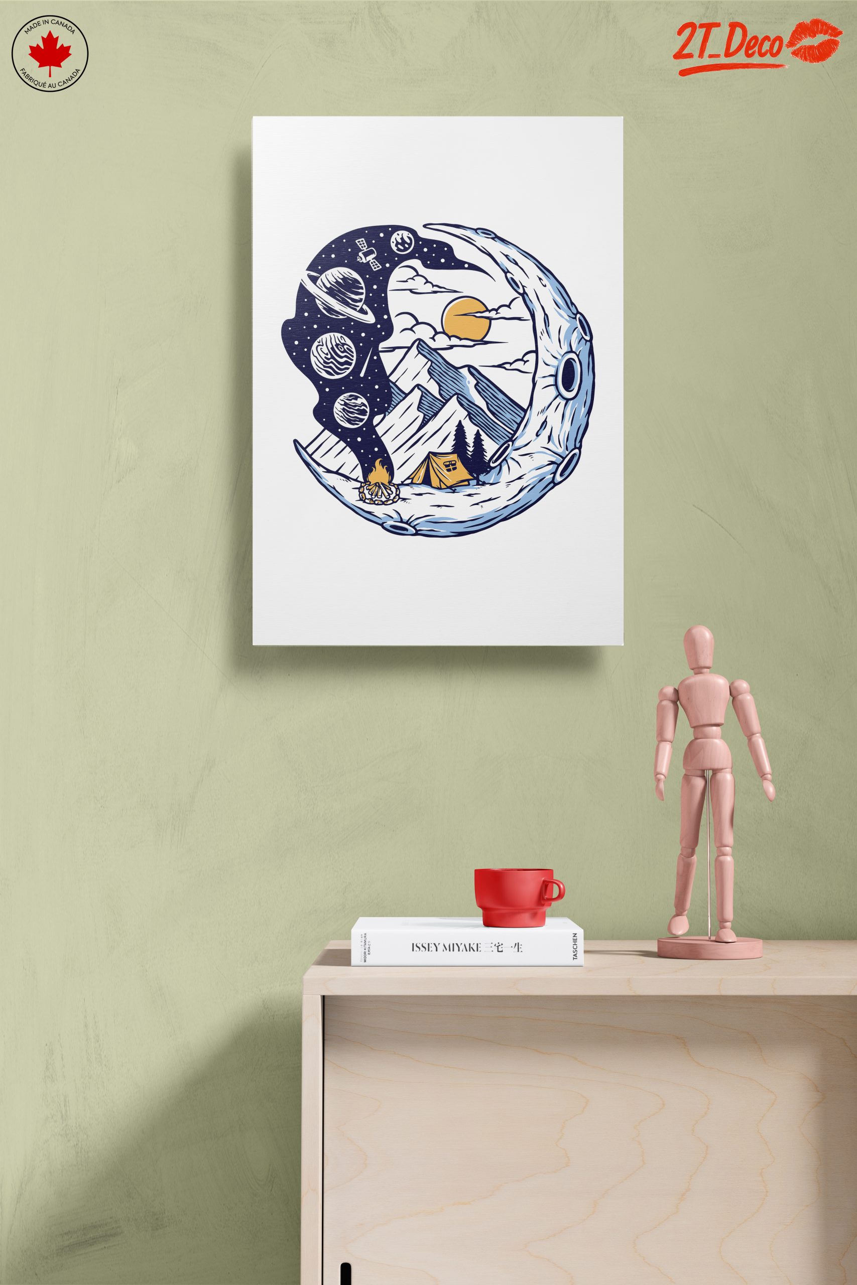 Celestial Landscape with Mountains and Stars - Image 14