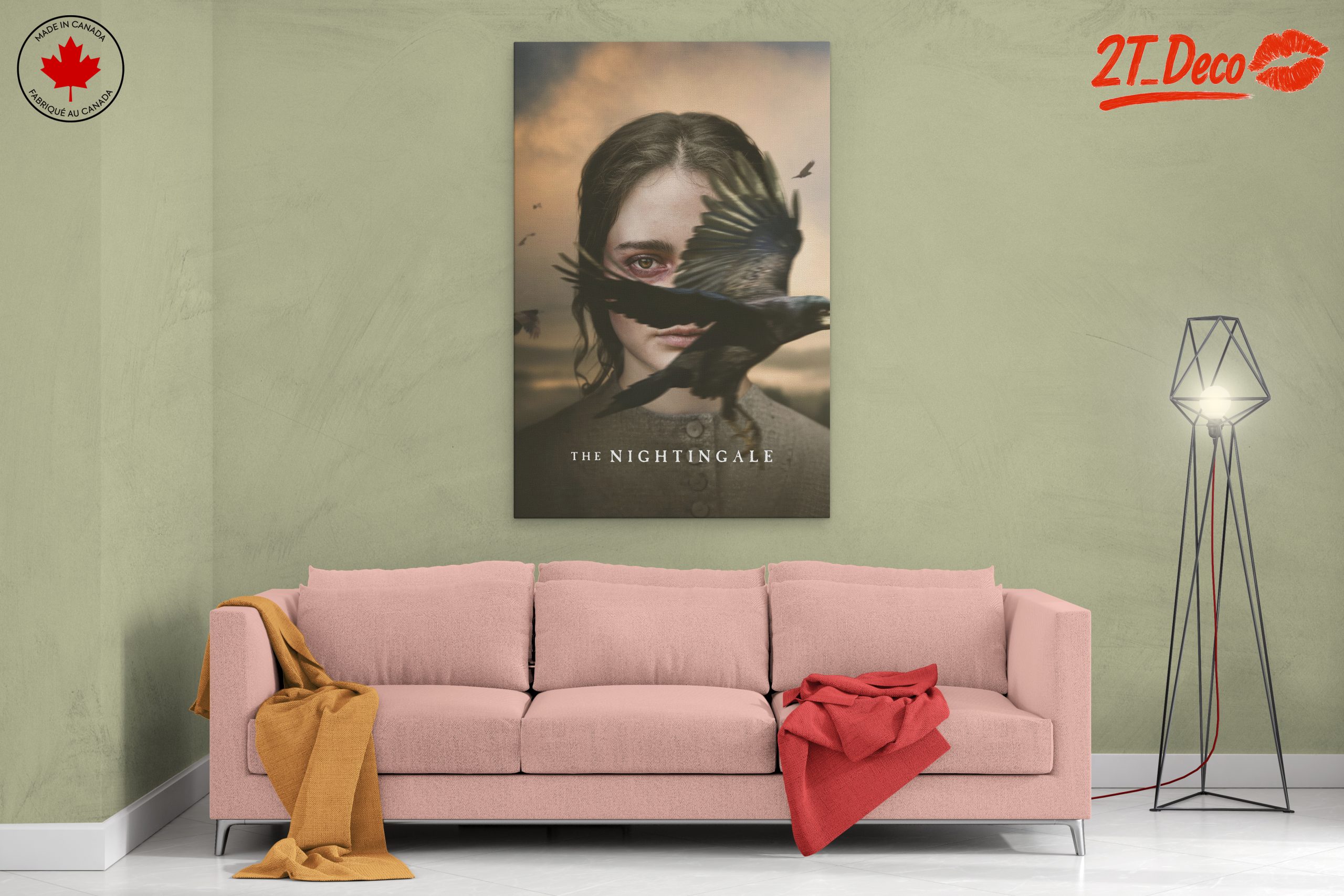 Surreal Female Portrait with Birds - Image 2