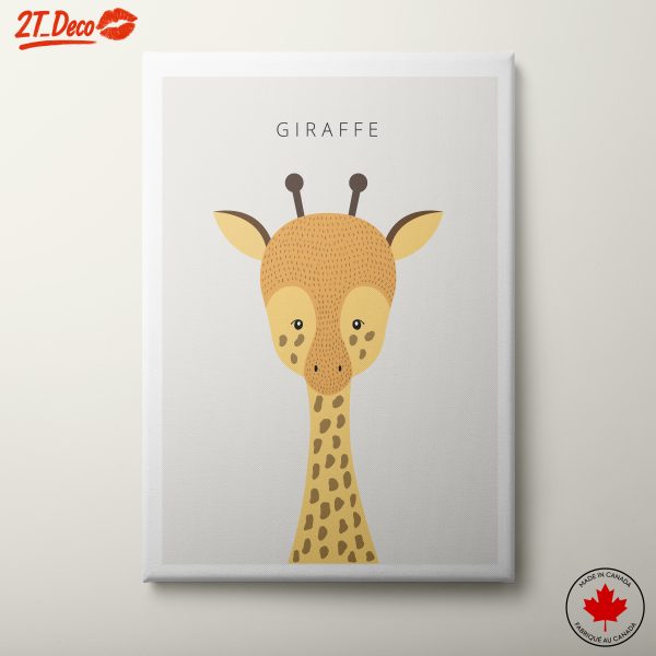 Adorable Giraffe Illustration for Kids Room