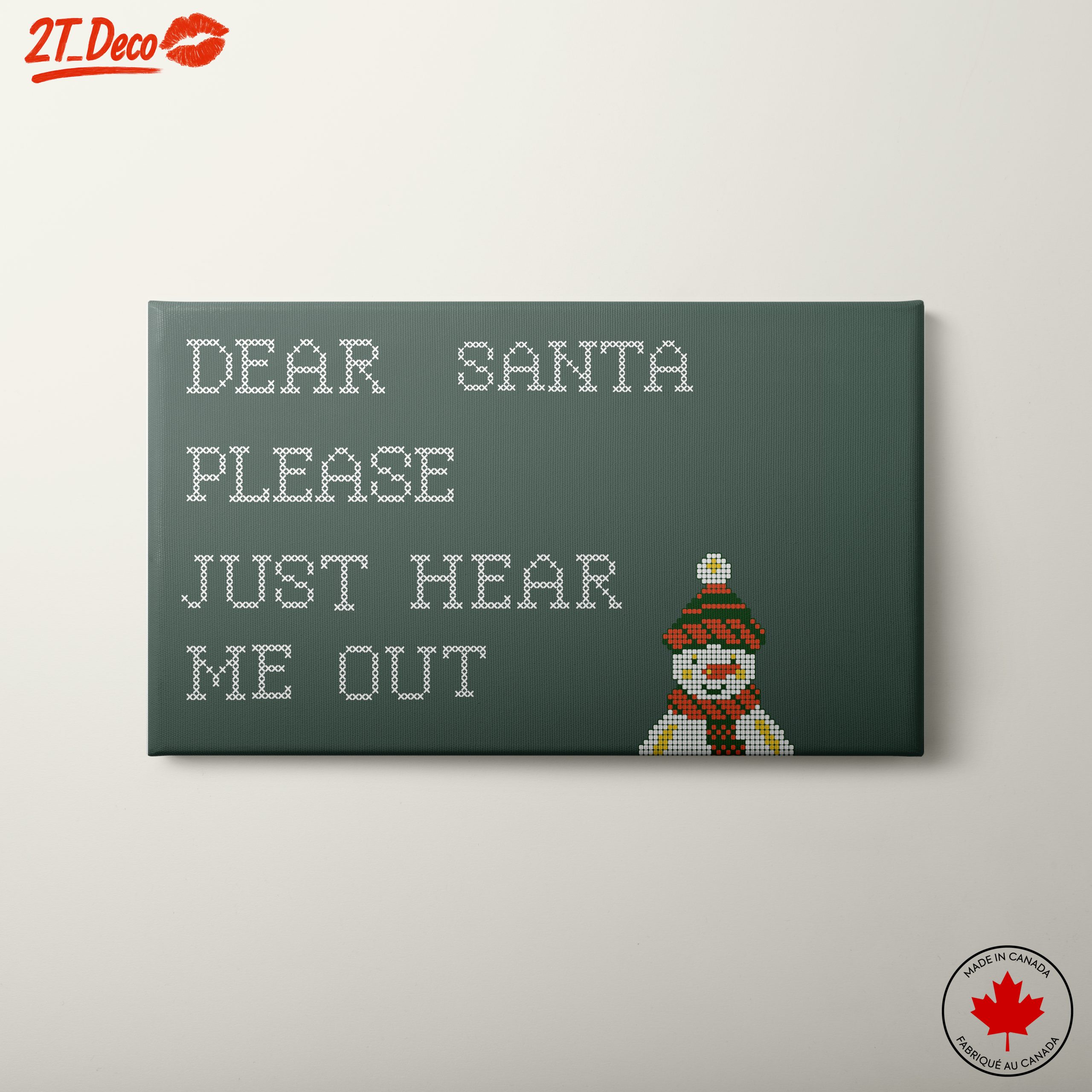 Dear Santa Letter Snowman Holiday Decor