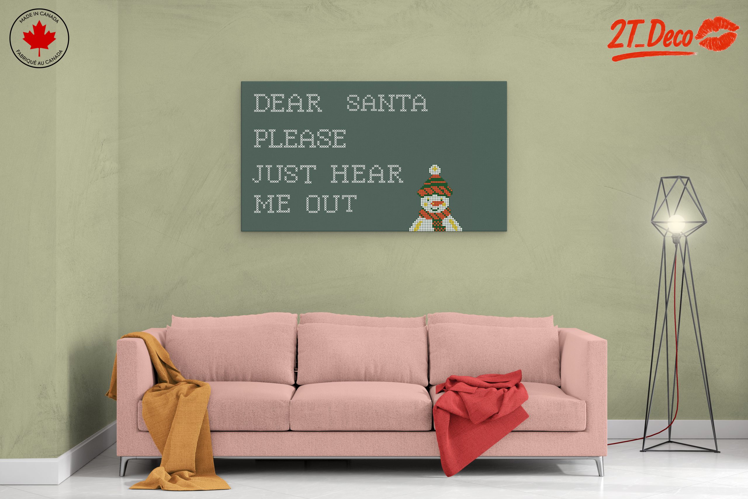 Dear Santa Letter Snowman Holiday Decor - Image 2