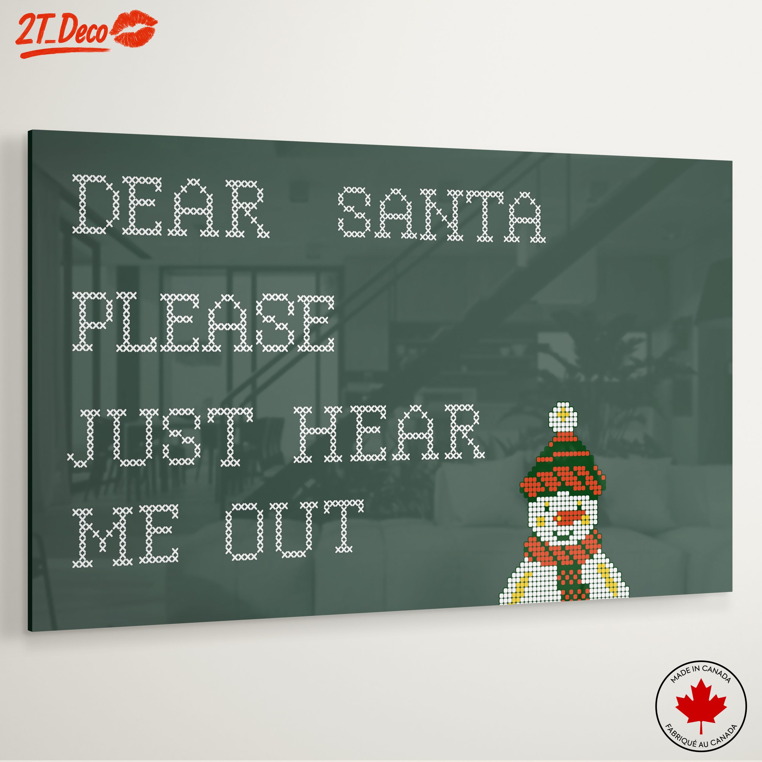 Dear Santa Letter Snowman Holiday Decor - Image 6