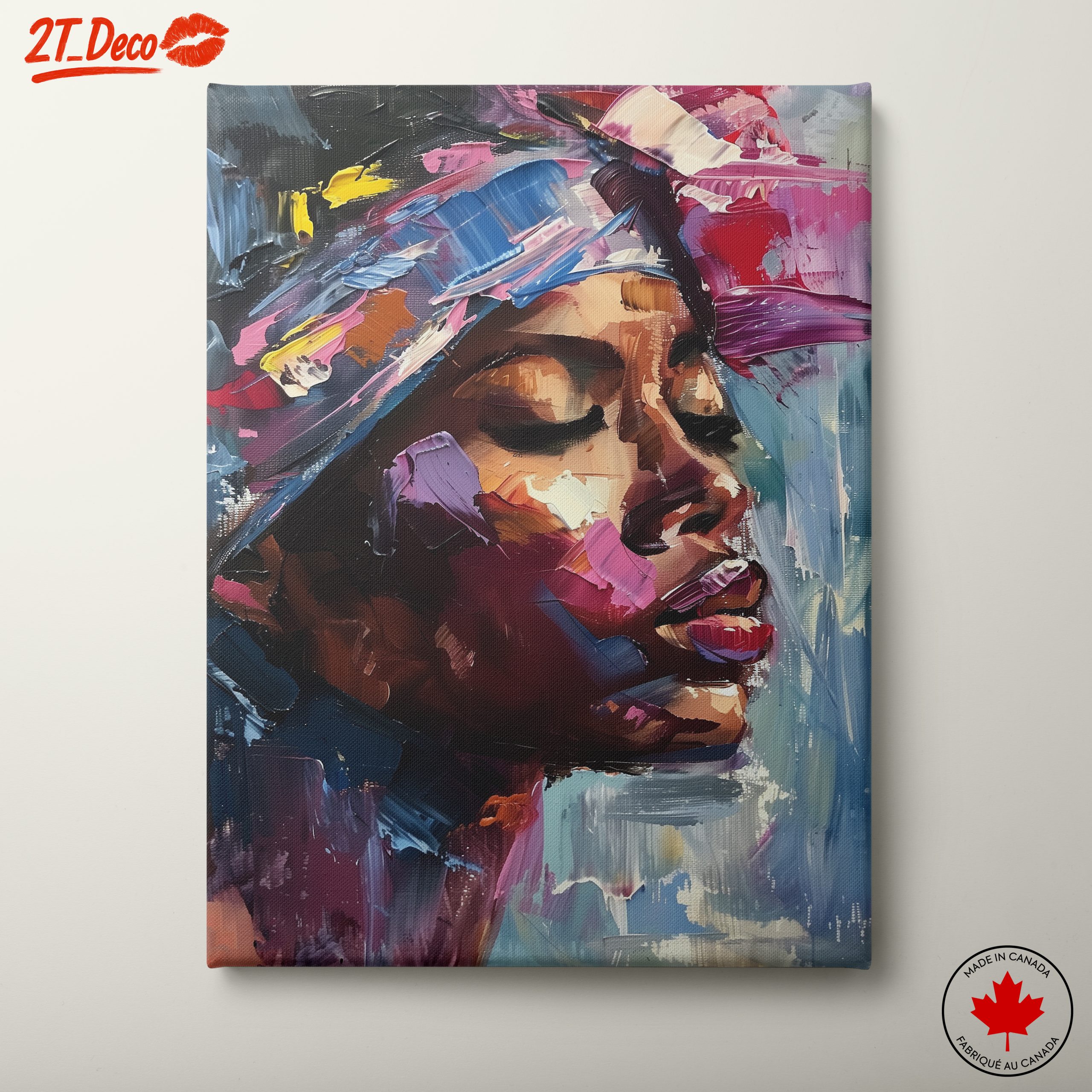 Vibrant Afrocentric Portrait Art