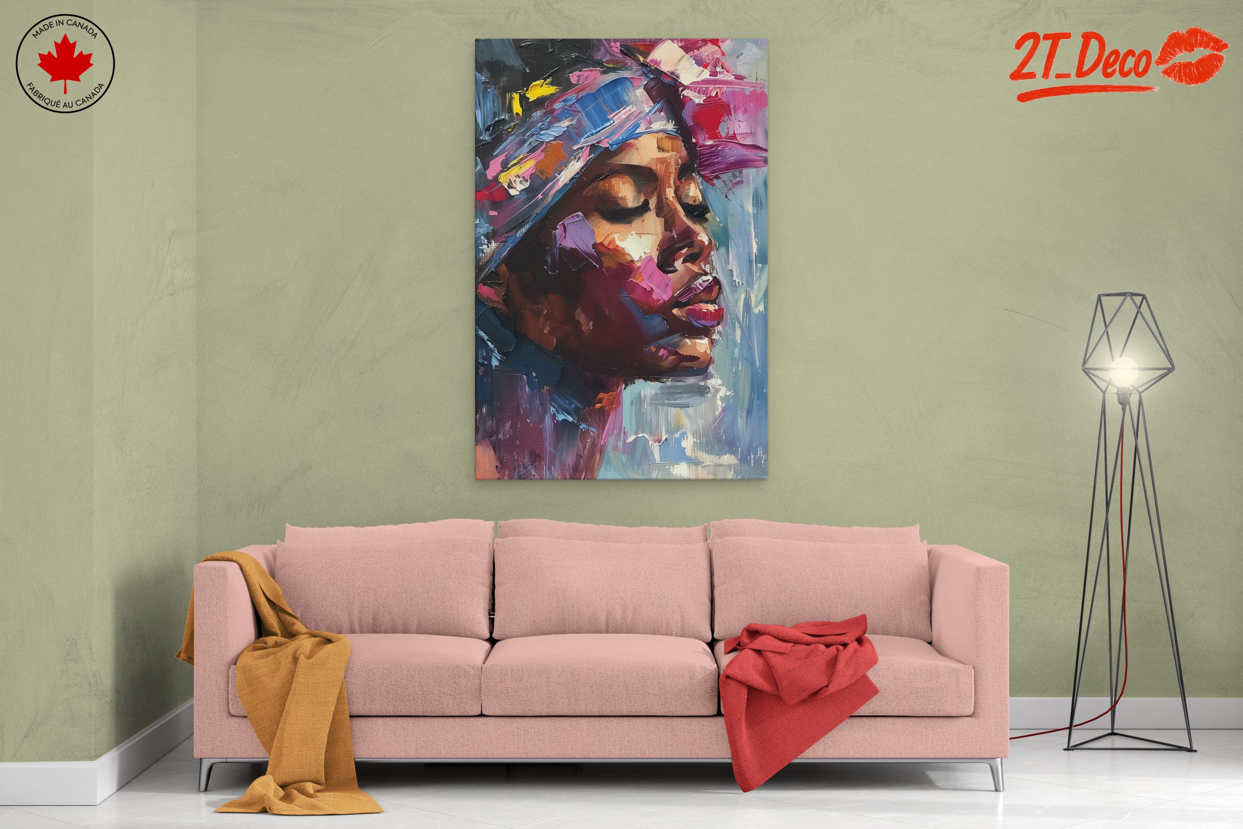 Vibrant Afrocentric Portrait Art - Image 2
