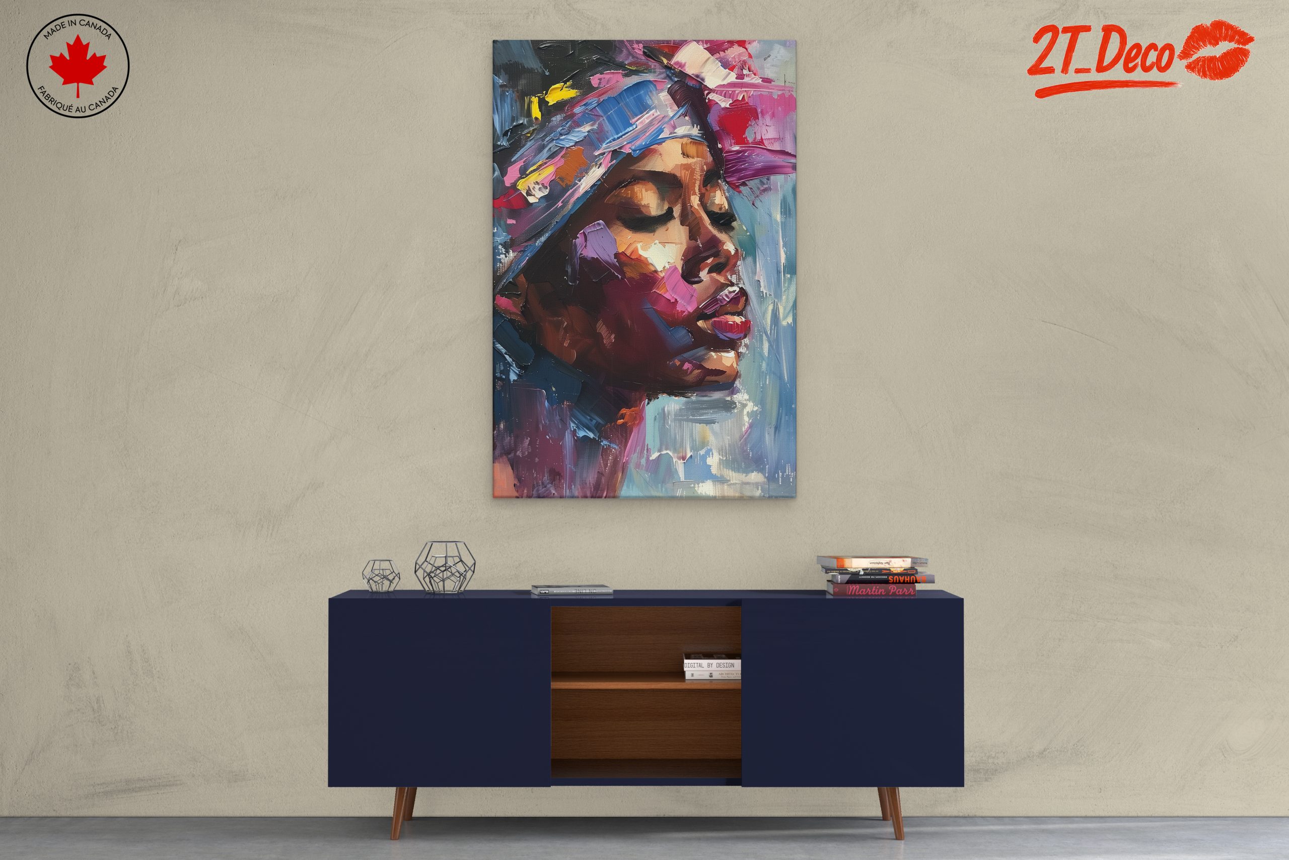 Vibrant Afrocentric Portrait Art - Image 3