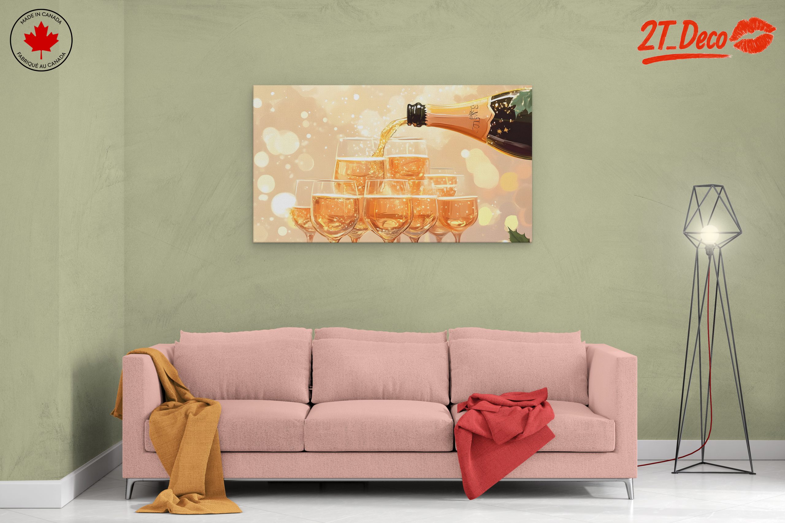 Sparkling Champagne Celebration Art - Image 2