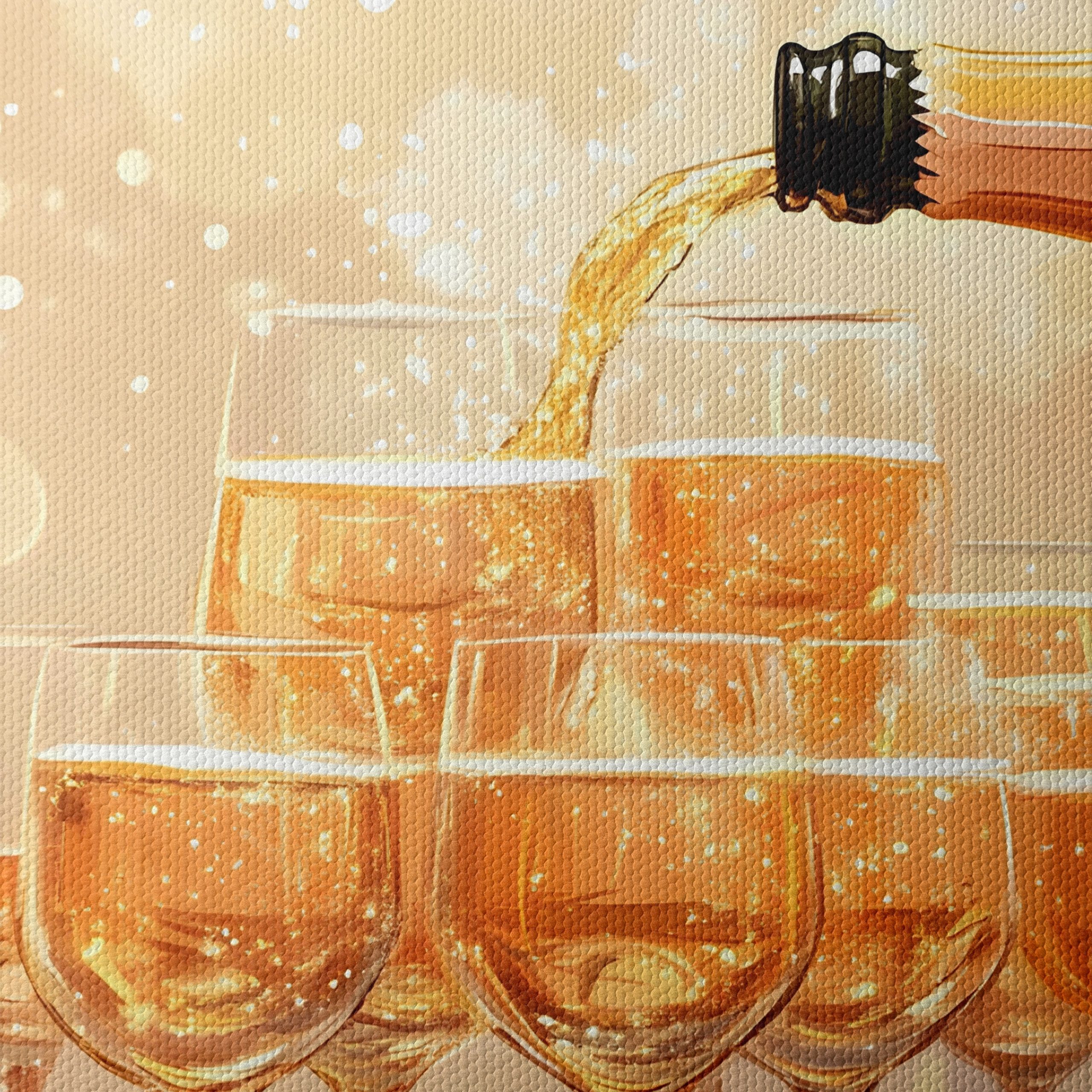 Sparkling Champagne Celebration Art - Image 4
