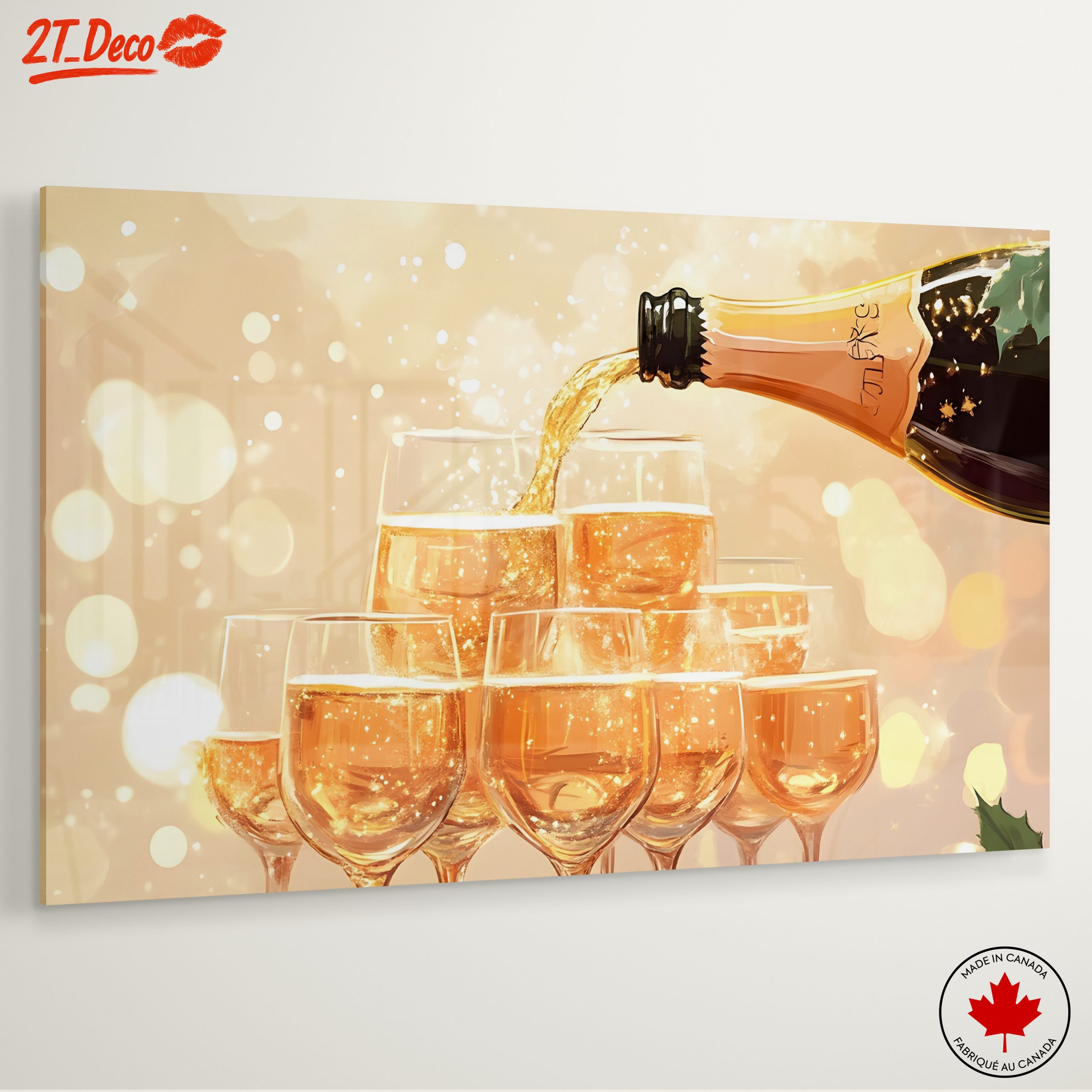 Sparkling Champagne Celebration Art - Image 6