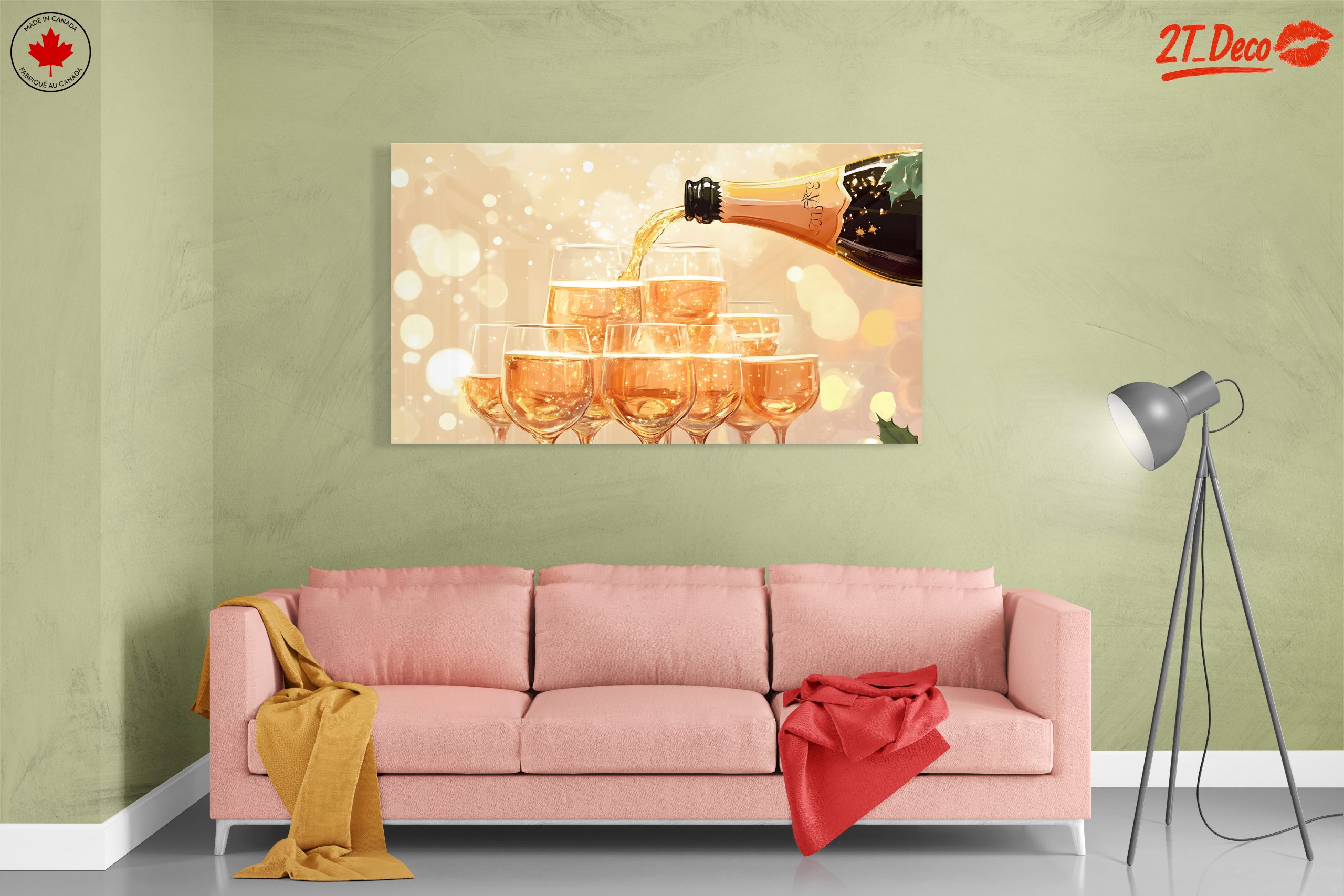 Sparkling Champagne Celebration Art - Image 7