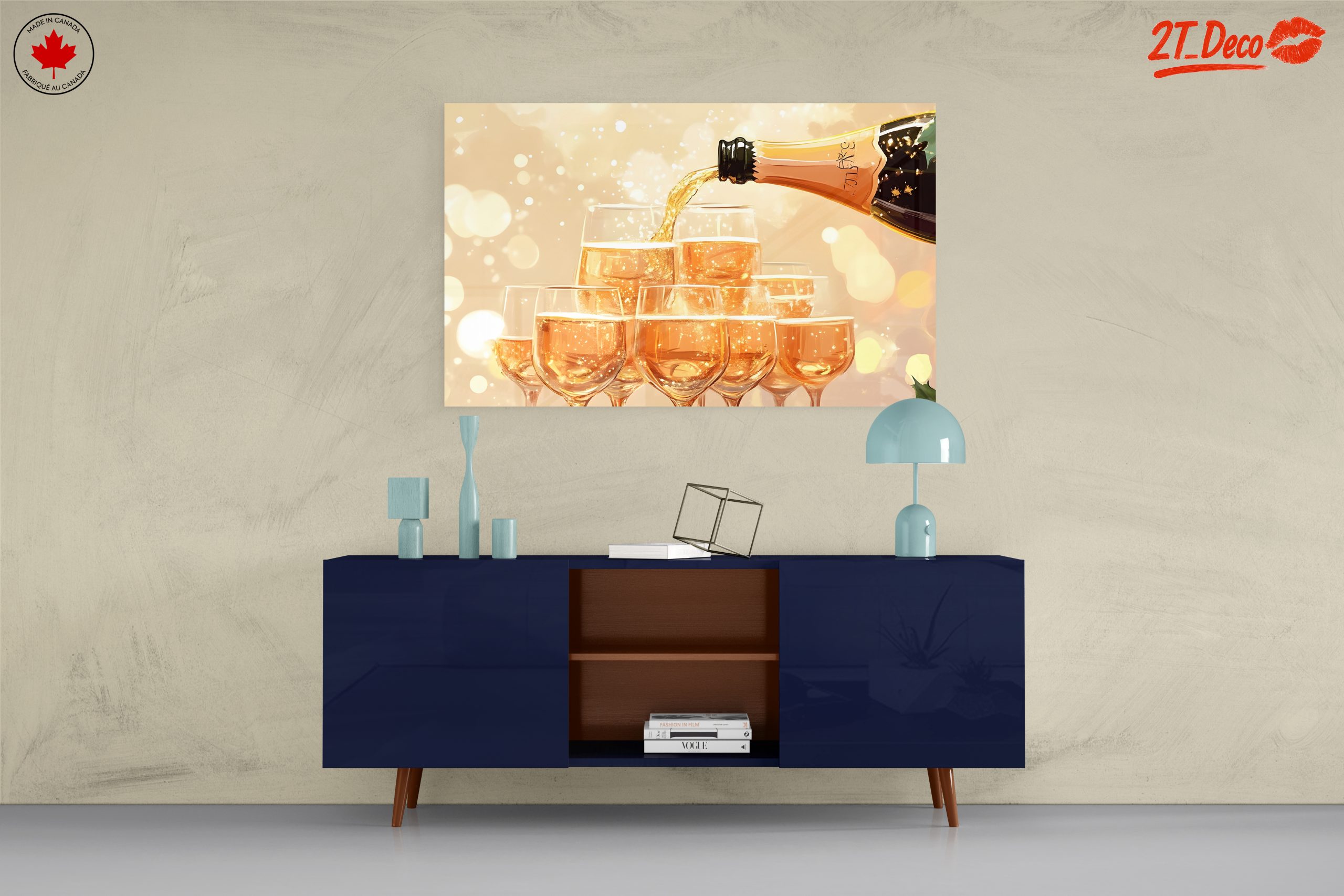 Sparkling Champagne Celebration Art - Image 8