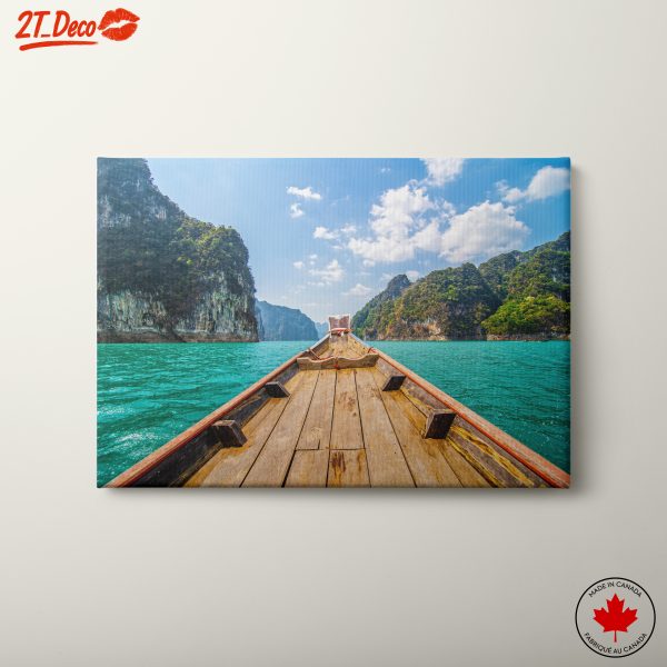 Serene Landscape with Mountain and Water
