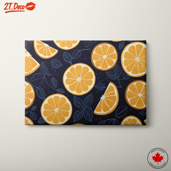 Stylized Orange Abstract Food Art