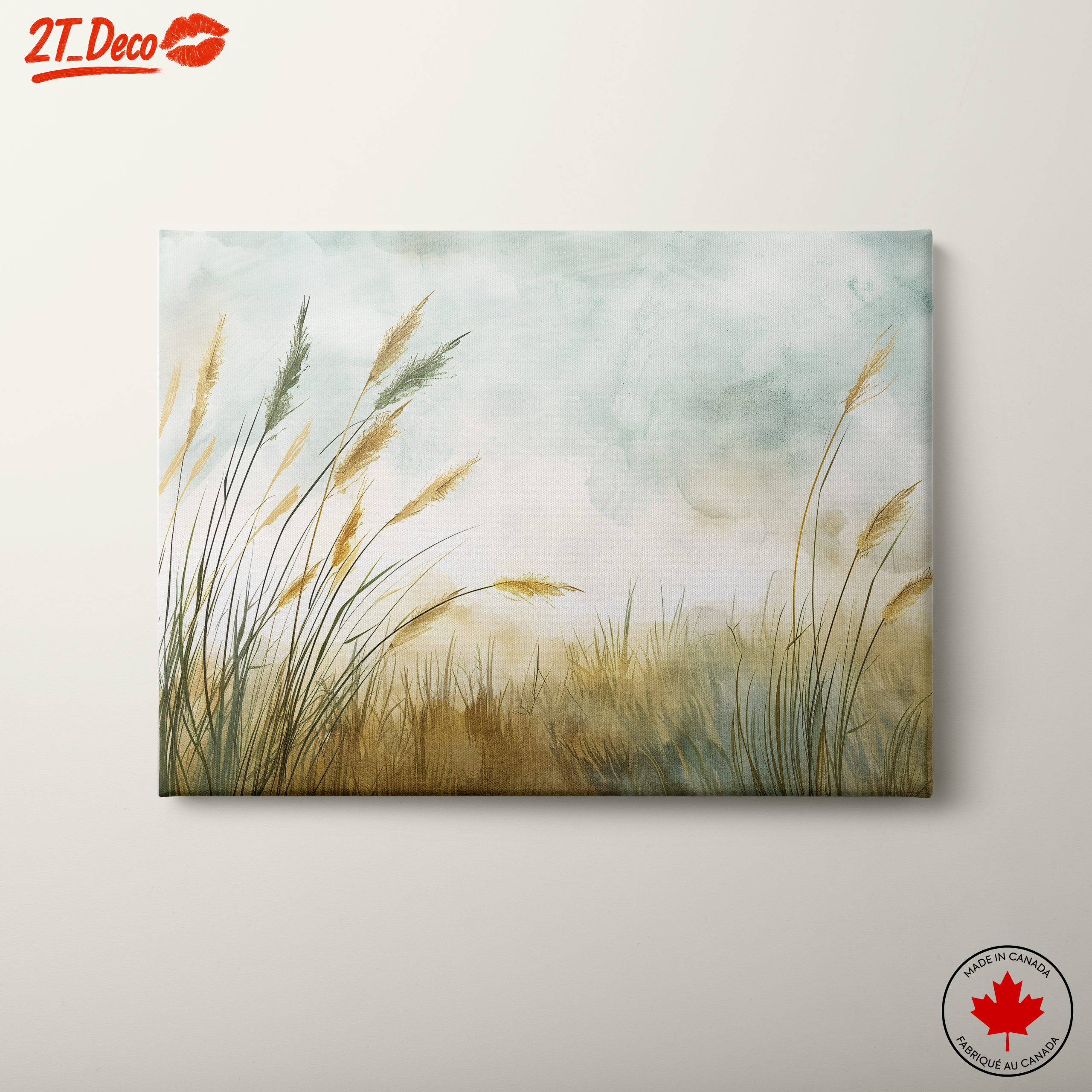 Soft Abstract Landscape with Grasses