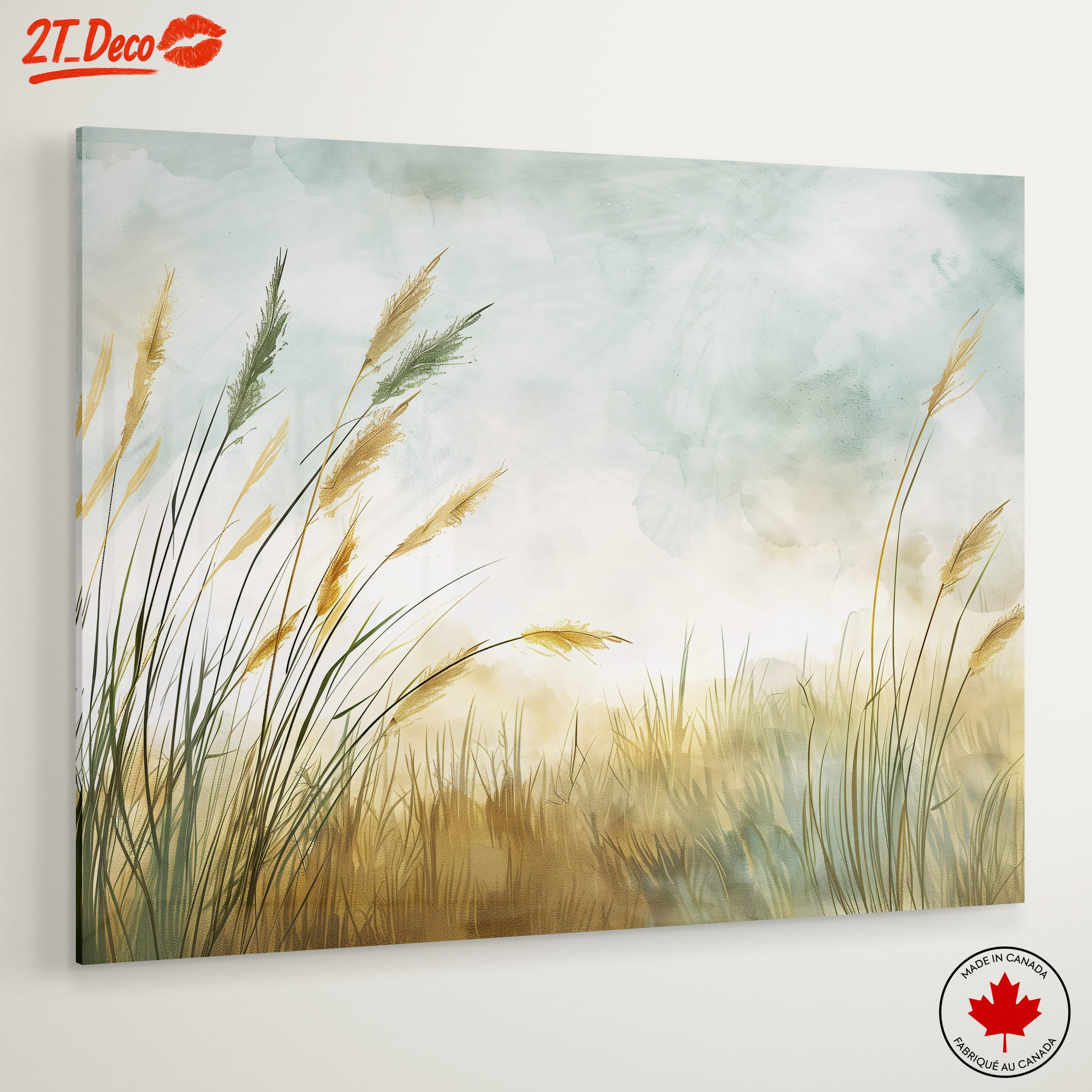 Soft Abstract Landscape with Grasses - Image 6