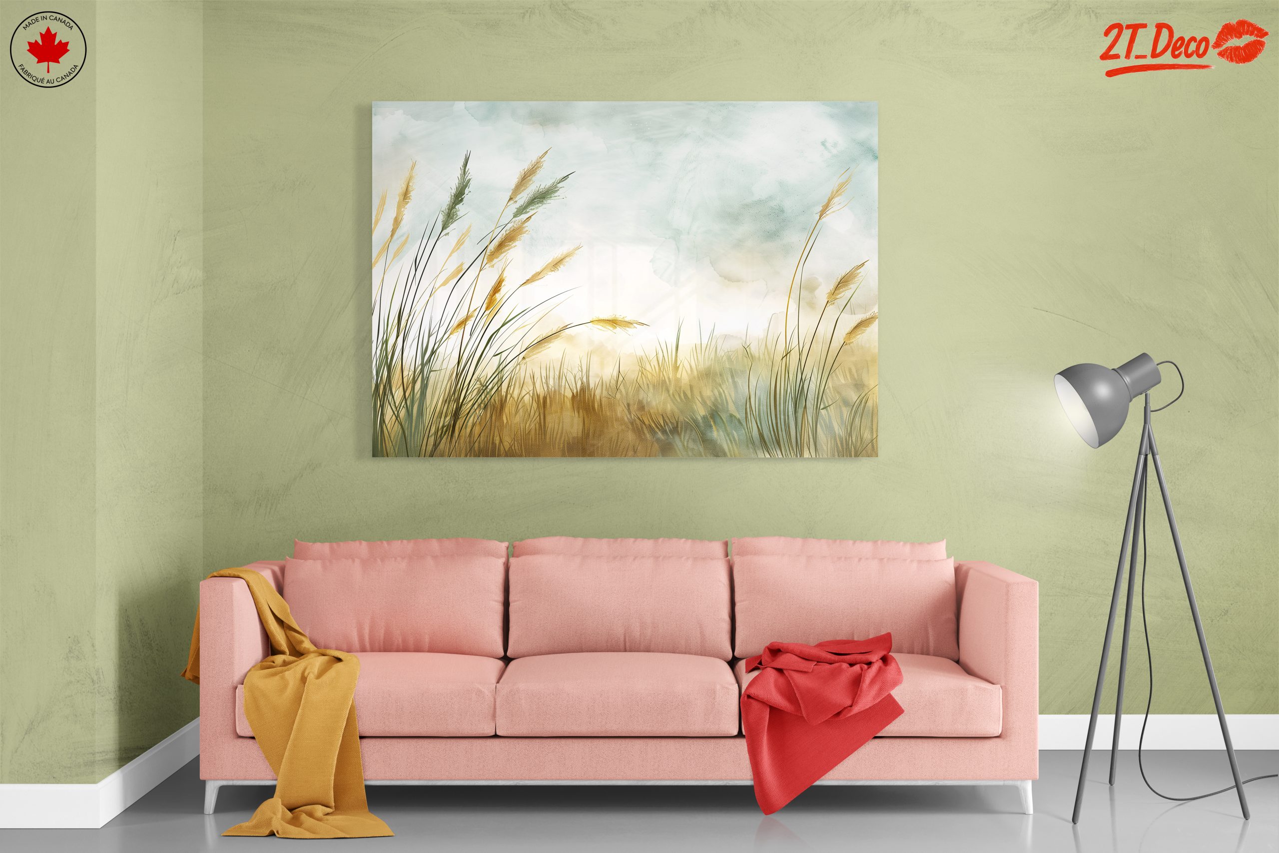 Soft Abstract Landscape with Grasses - Image 7