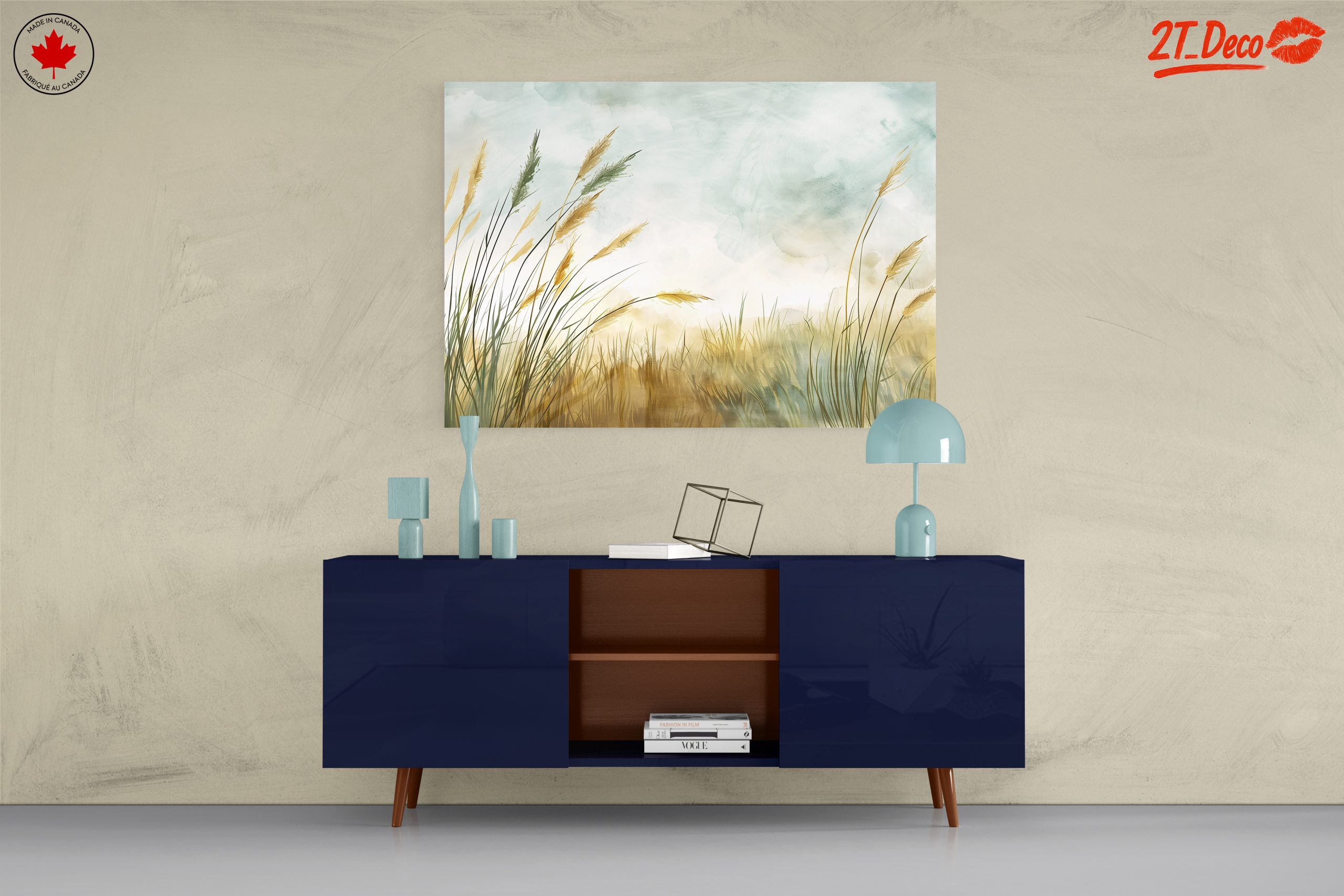 Soft Abstract Landscape with Grasses - Image 8