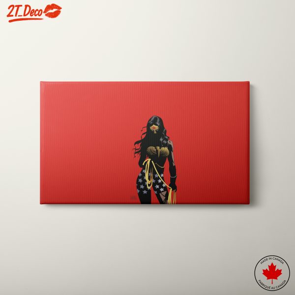 Wonder Woman Comic Art with Bold Colors