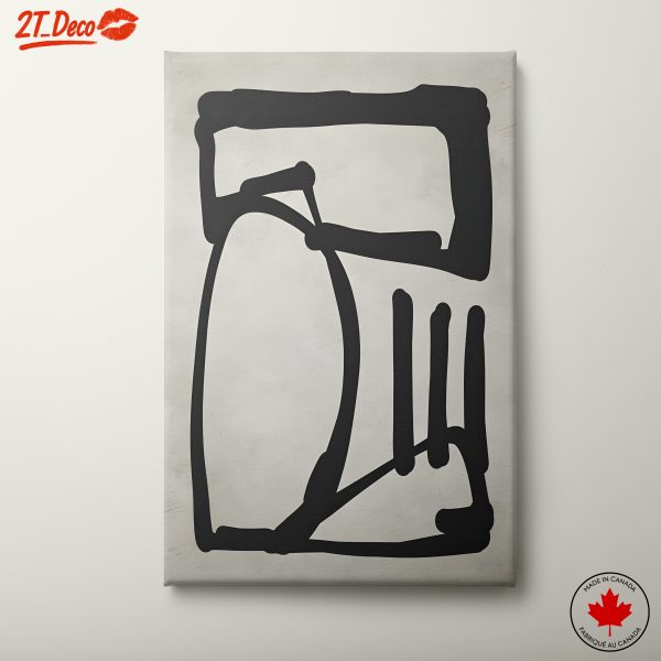 Minimalist Abstract Art with Bold Lines
