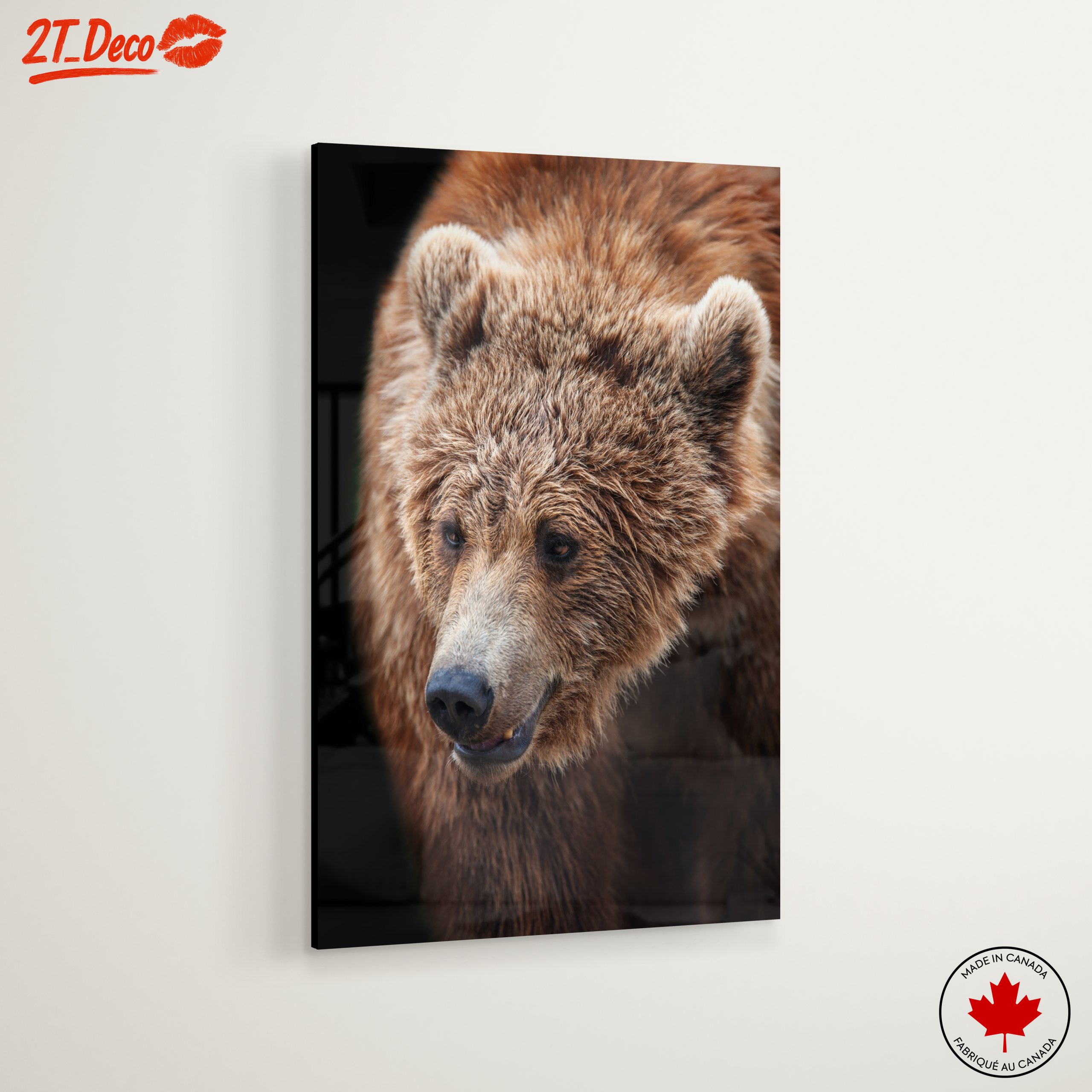 Realistic Bear Portrait Wall Art - Image 6