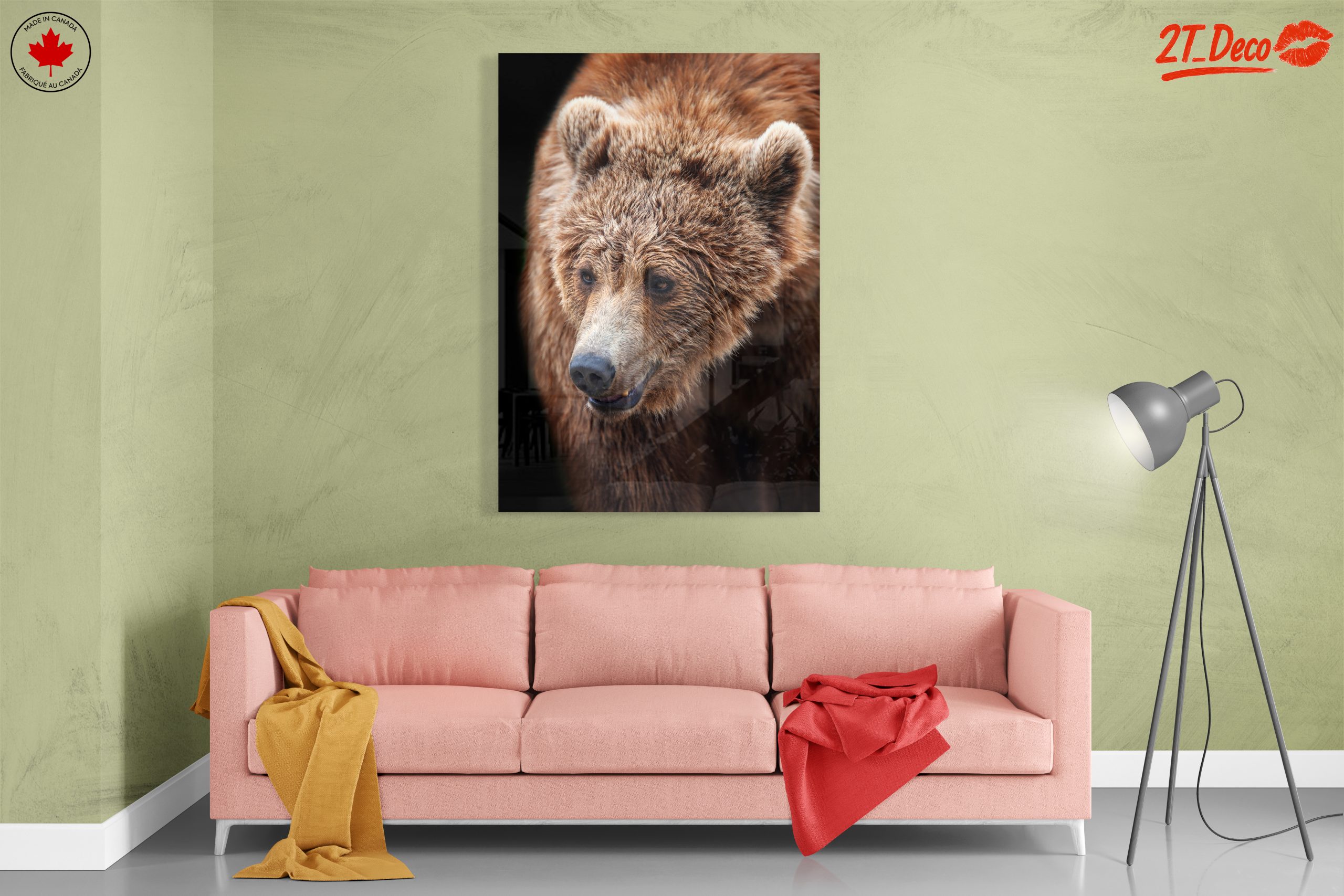 Realistic Bear Portrait Wall Art - Image 7