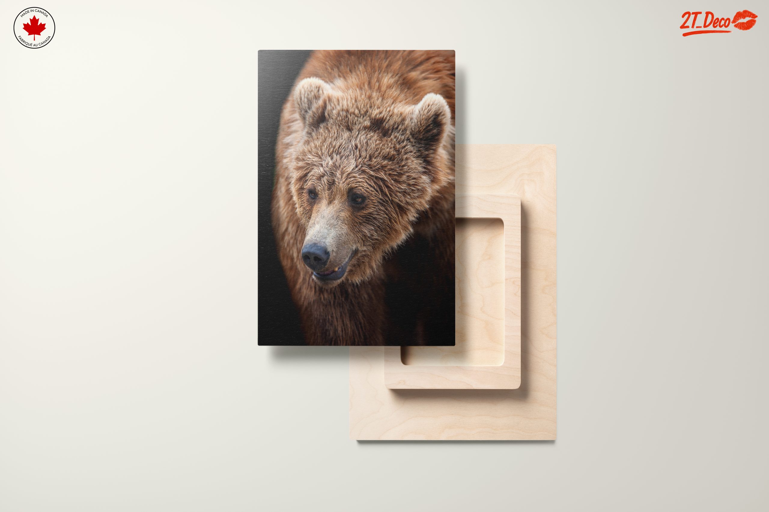 Realistic Bear Portrait Wall Art - Image 11