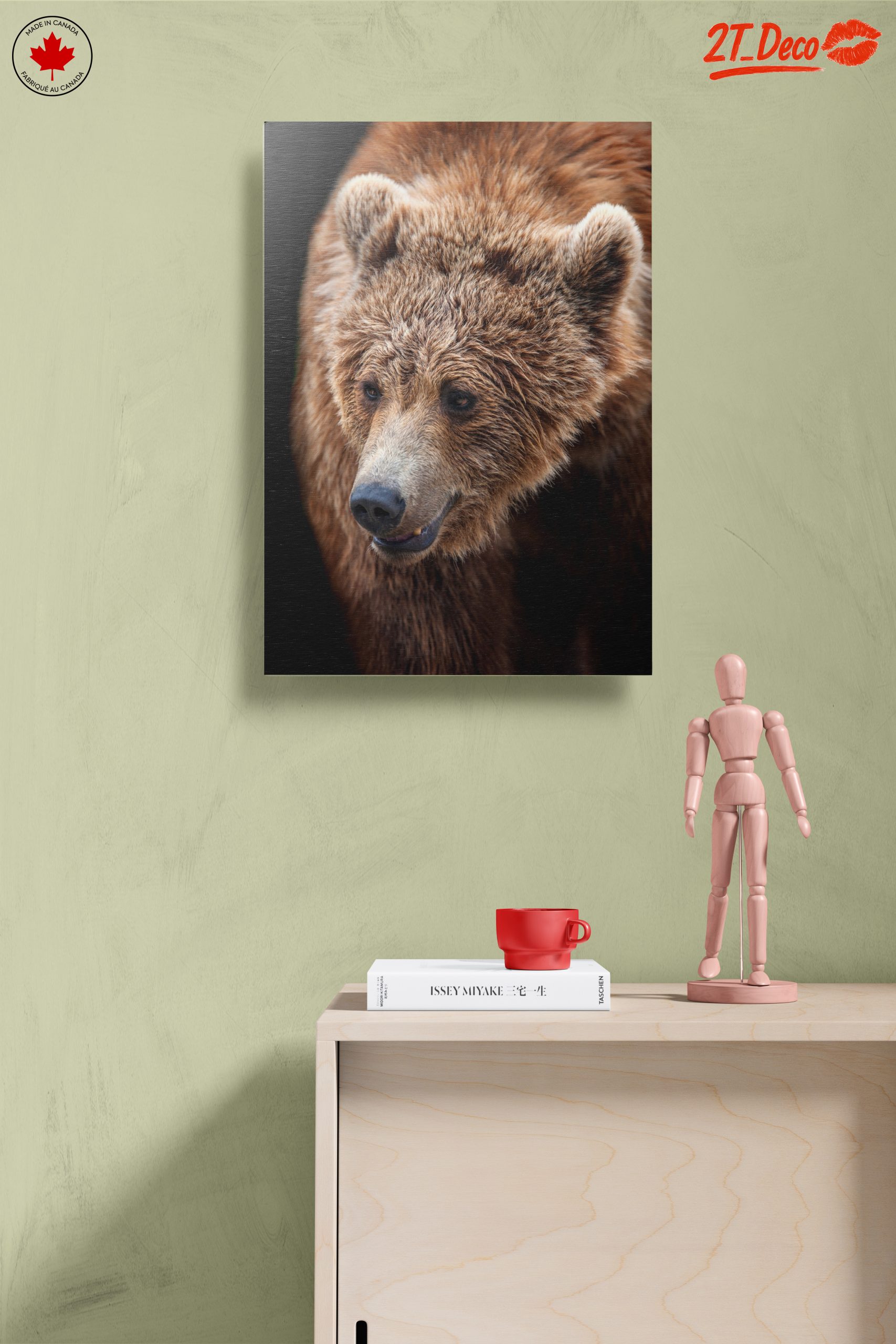 Realistic Bear Portrait Wall Art - Image 14