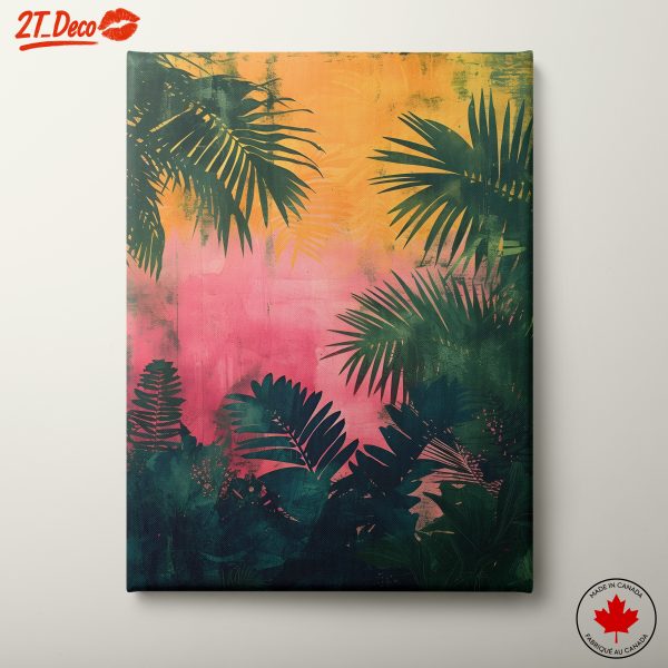 Tropical Foliage with Vibrant Colors
