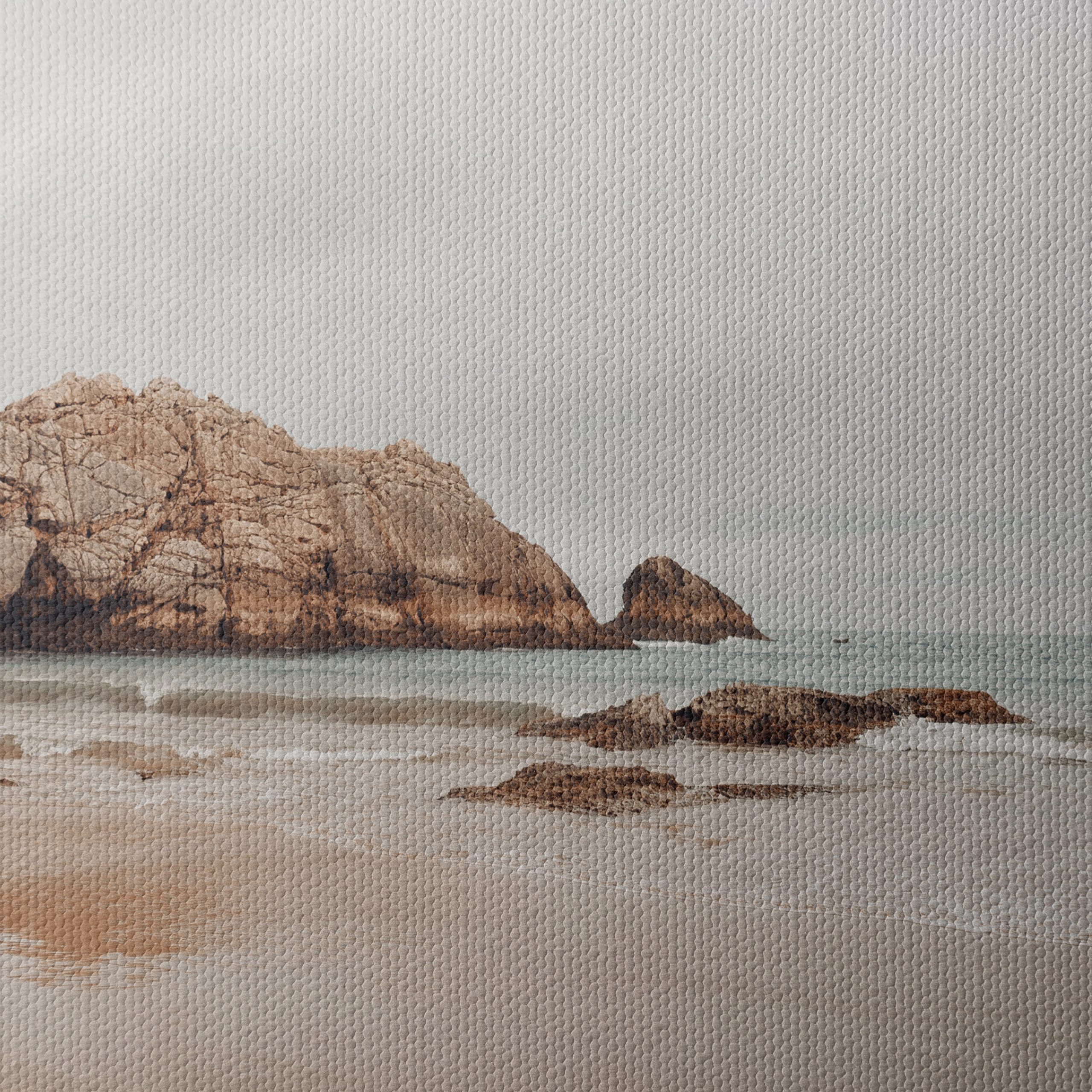Serene Beach Landscape with Rocks - Image 4