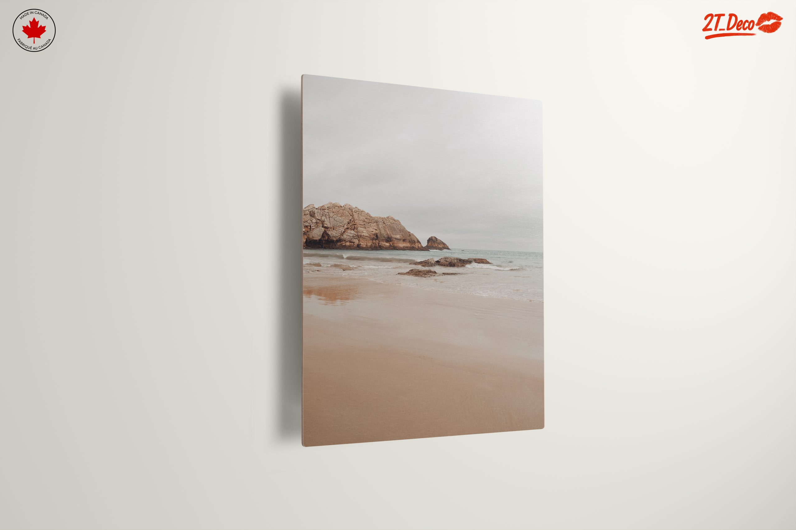Serene Beach Landscape with Rocks - Image 13