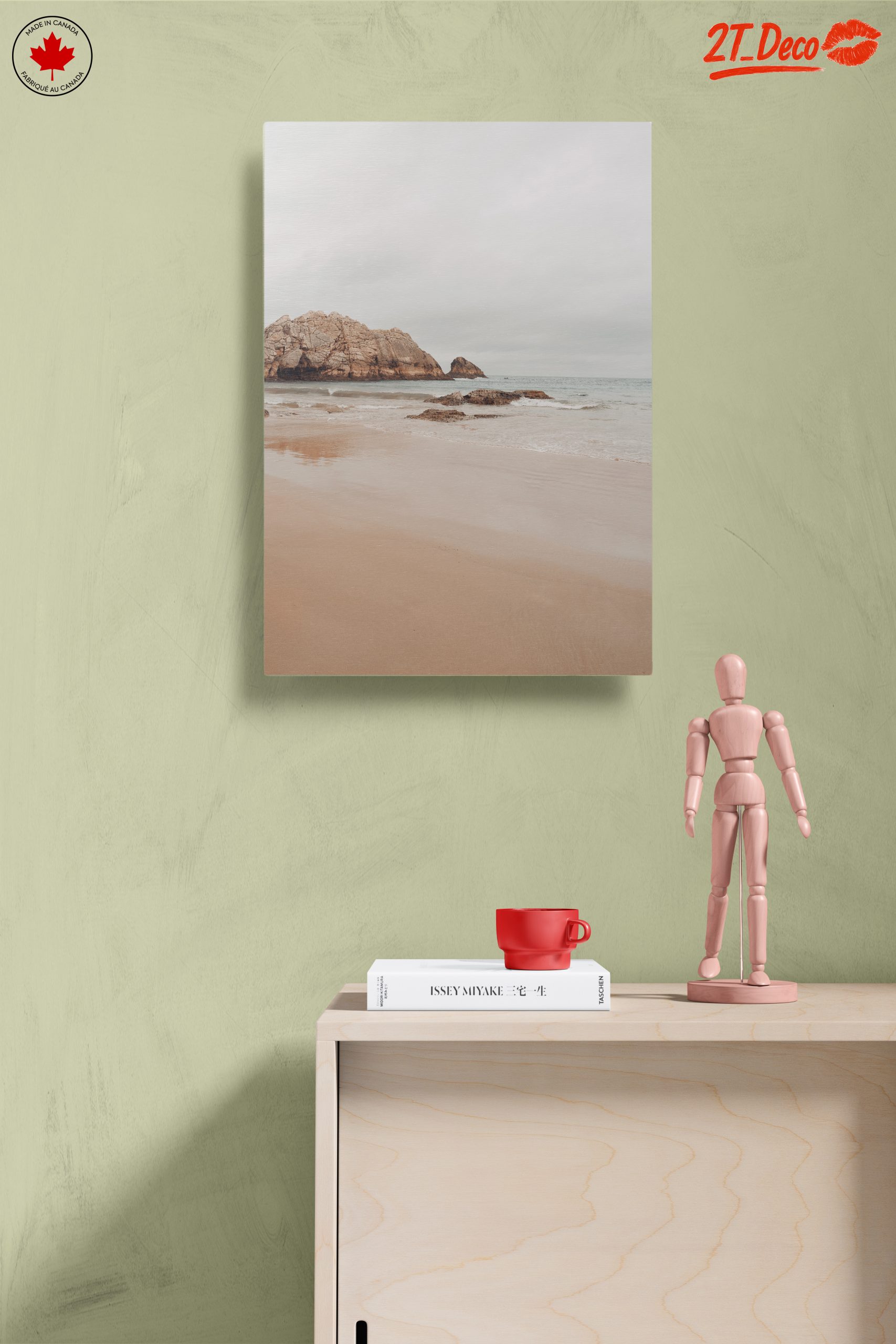 Serene Beach Landscape with Rocks - Image 14
