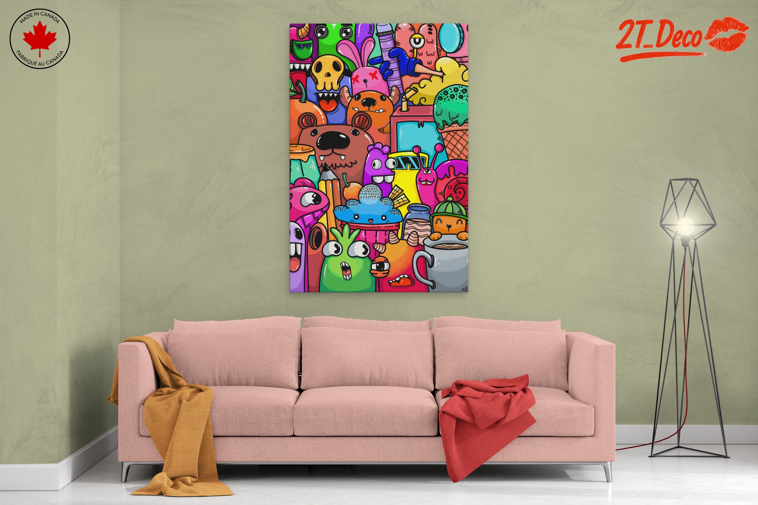 Whimsical Cute Cartoon Characters Art - Image 2