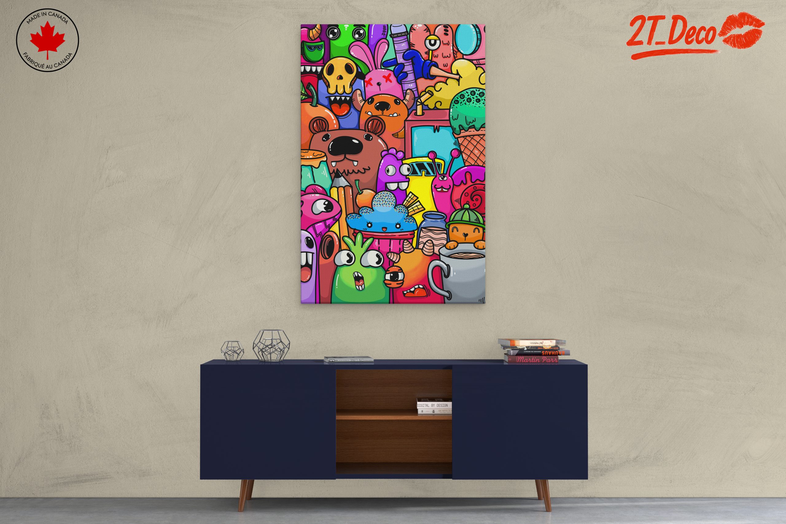 Whimsical Cute Cartoon Characters Art - Image 3