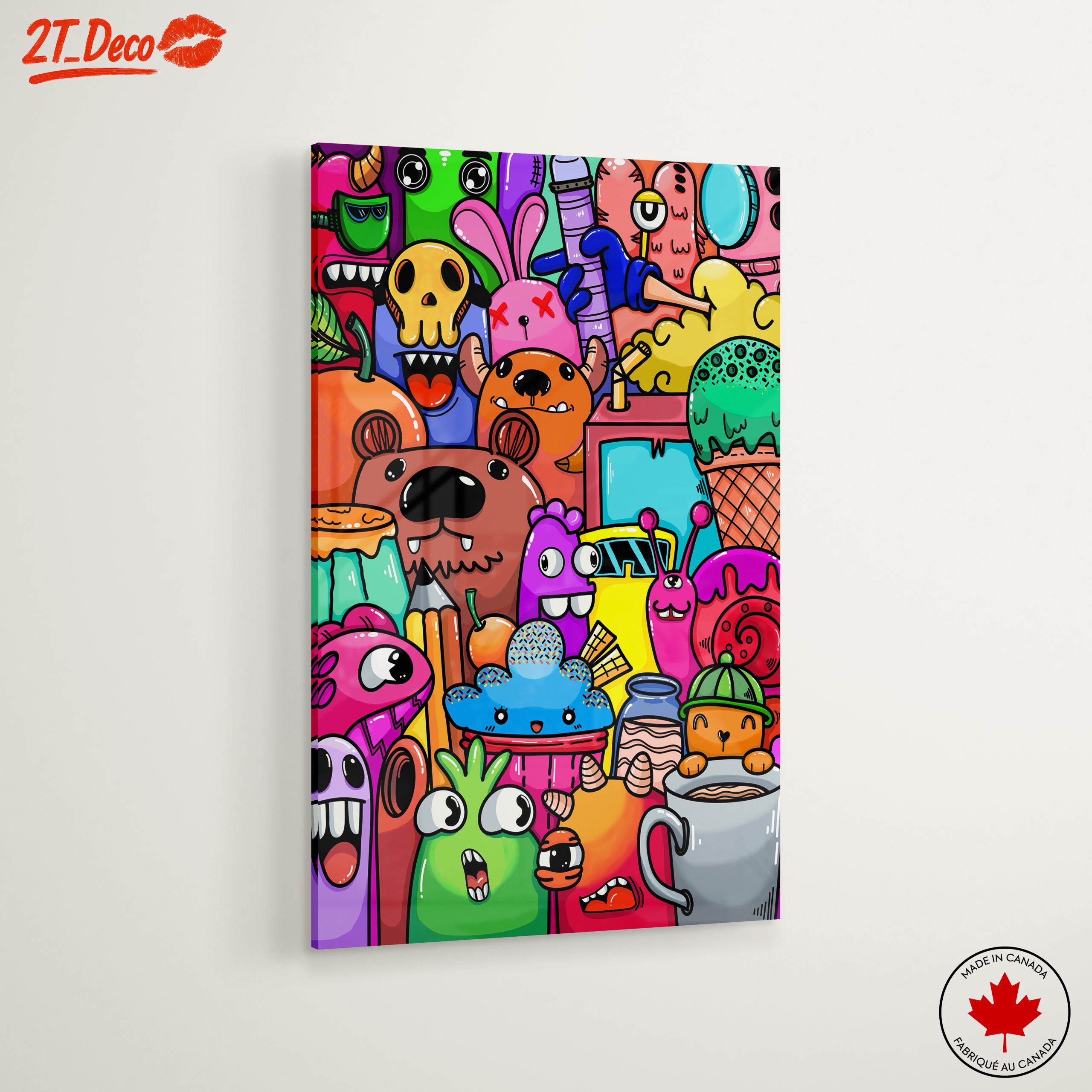 Whimsical Cute Cartoon Characters Art - Image 6