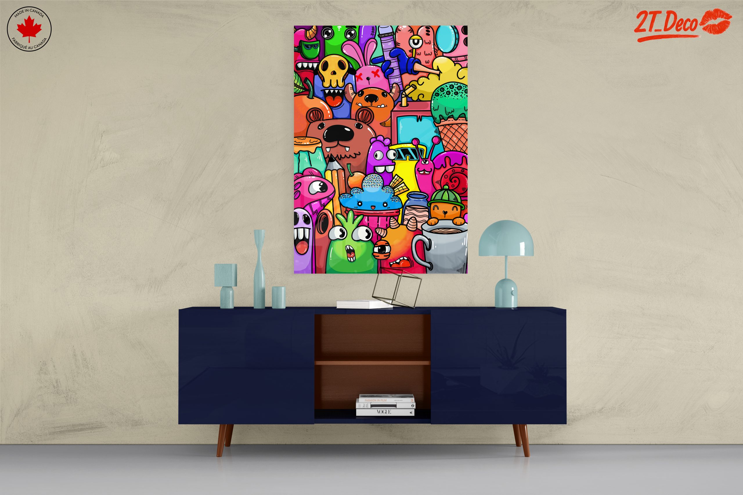 Whimsical Cute Cartoon Characters Art - Image 8