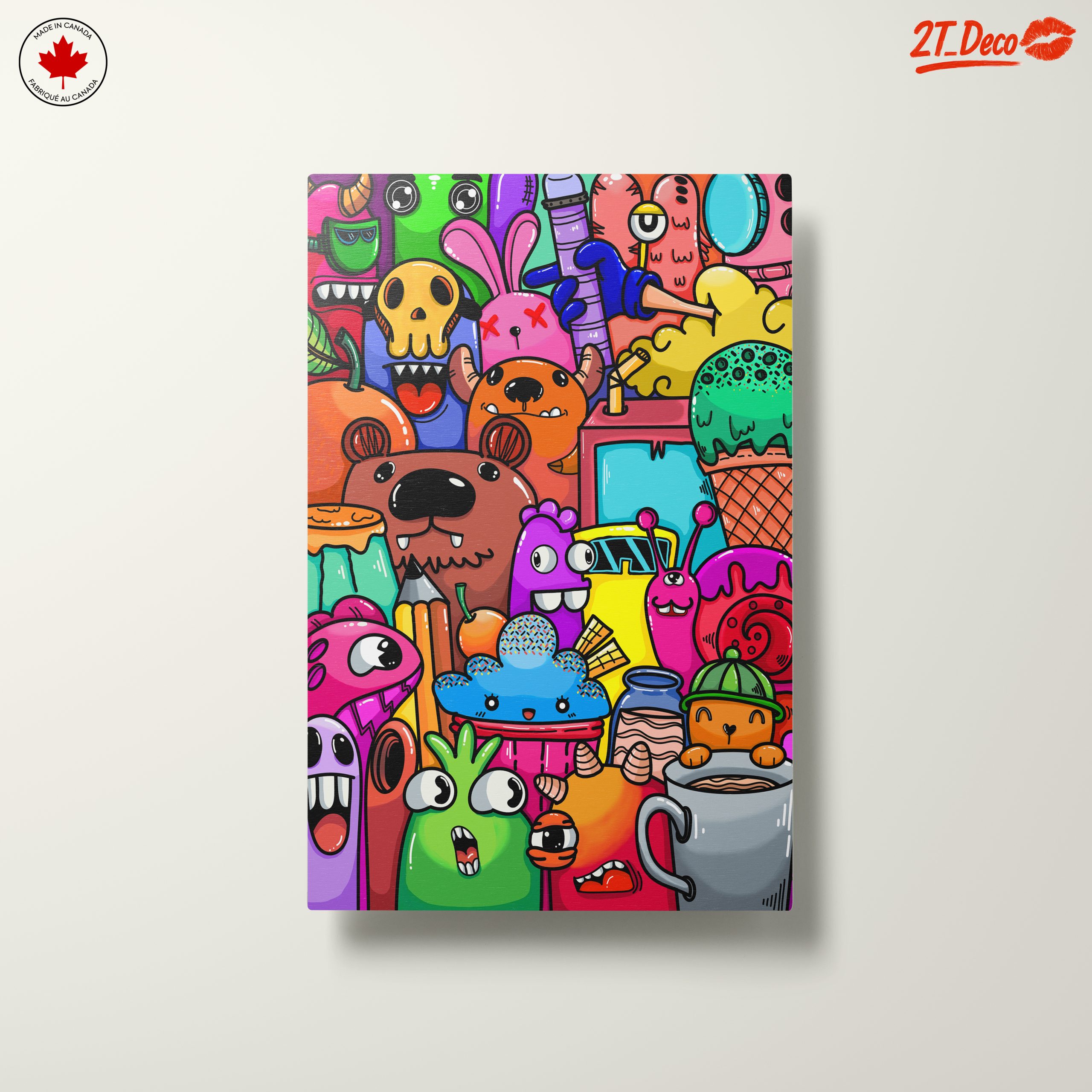 Whimsical Cute Cartoon Characters Art - Image 10