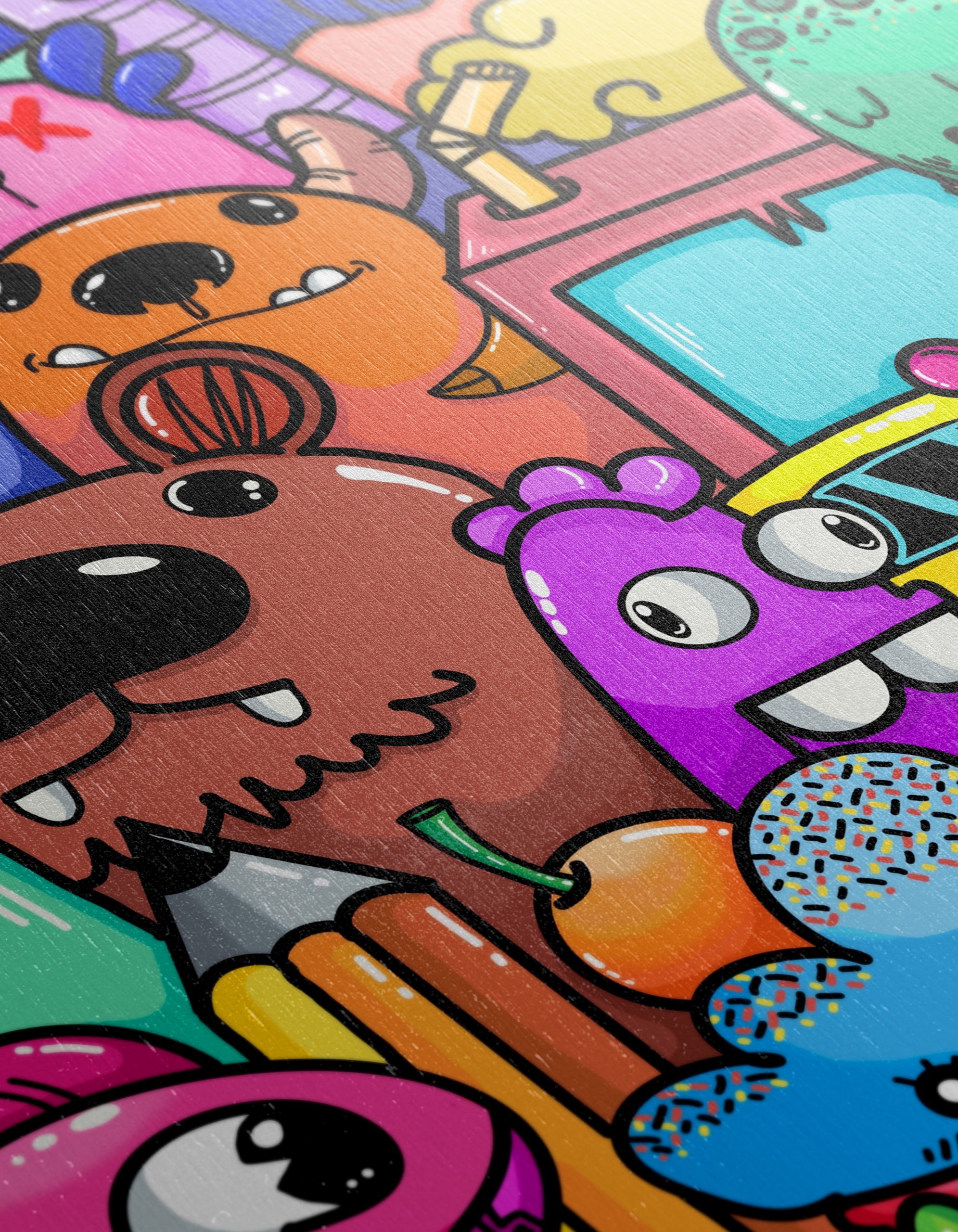Whimsical Cute Cartoon Characters Art - Image 12