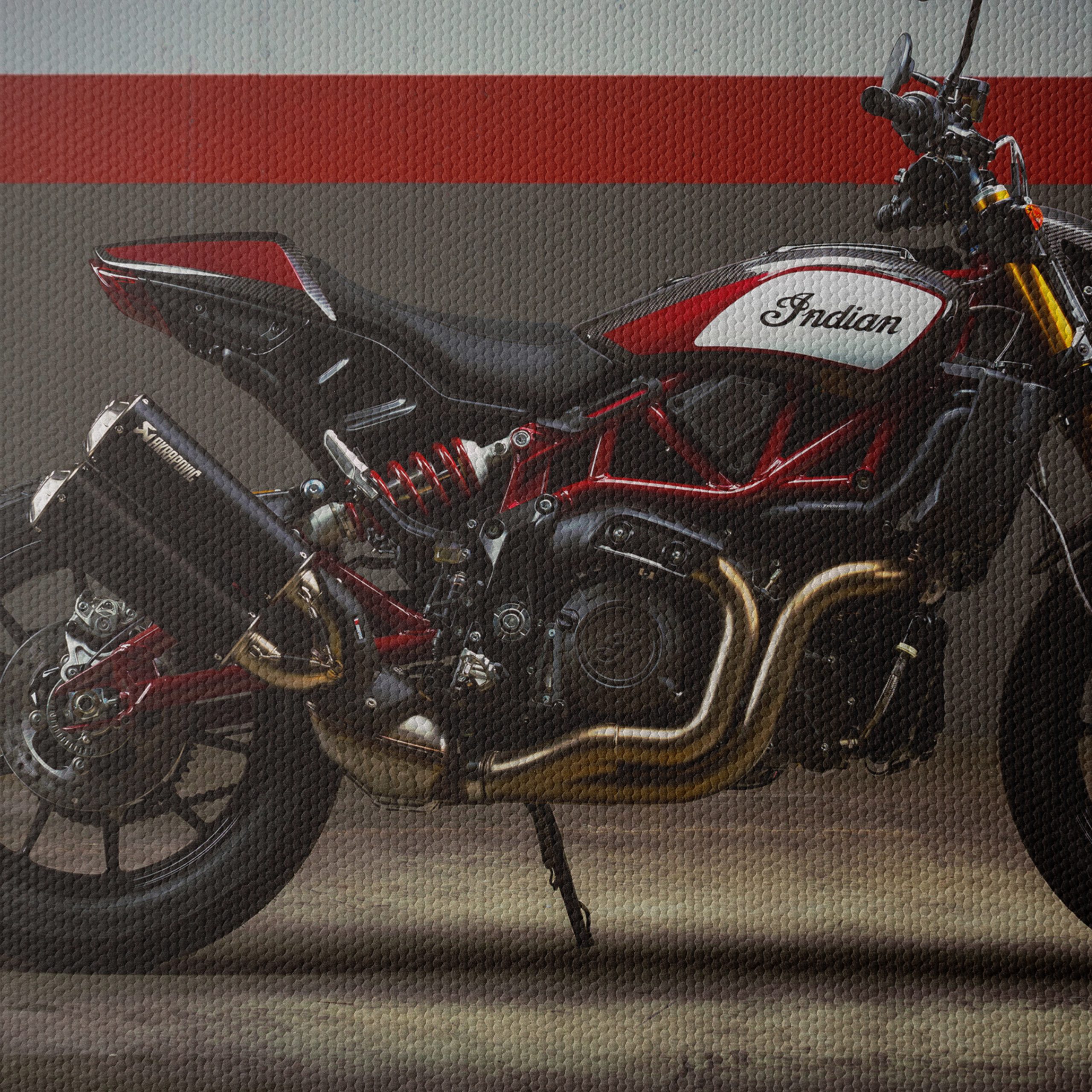 Stylish Indian Motorcycle on Display - Image 4