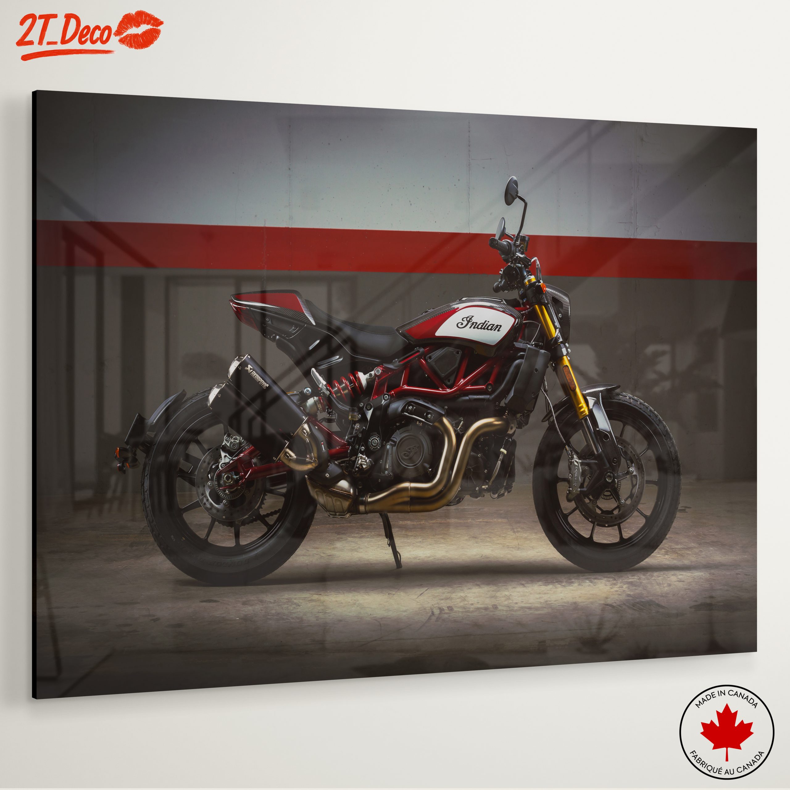 Stylish Indian Motorcycle on Display - Image 6